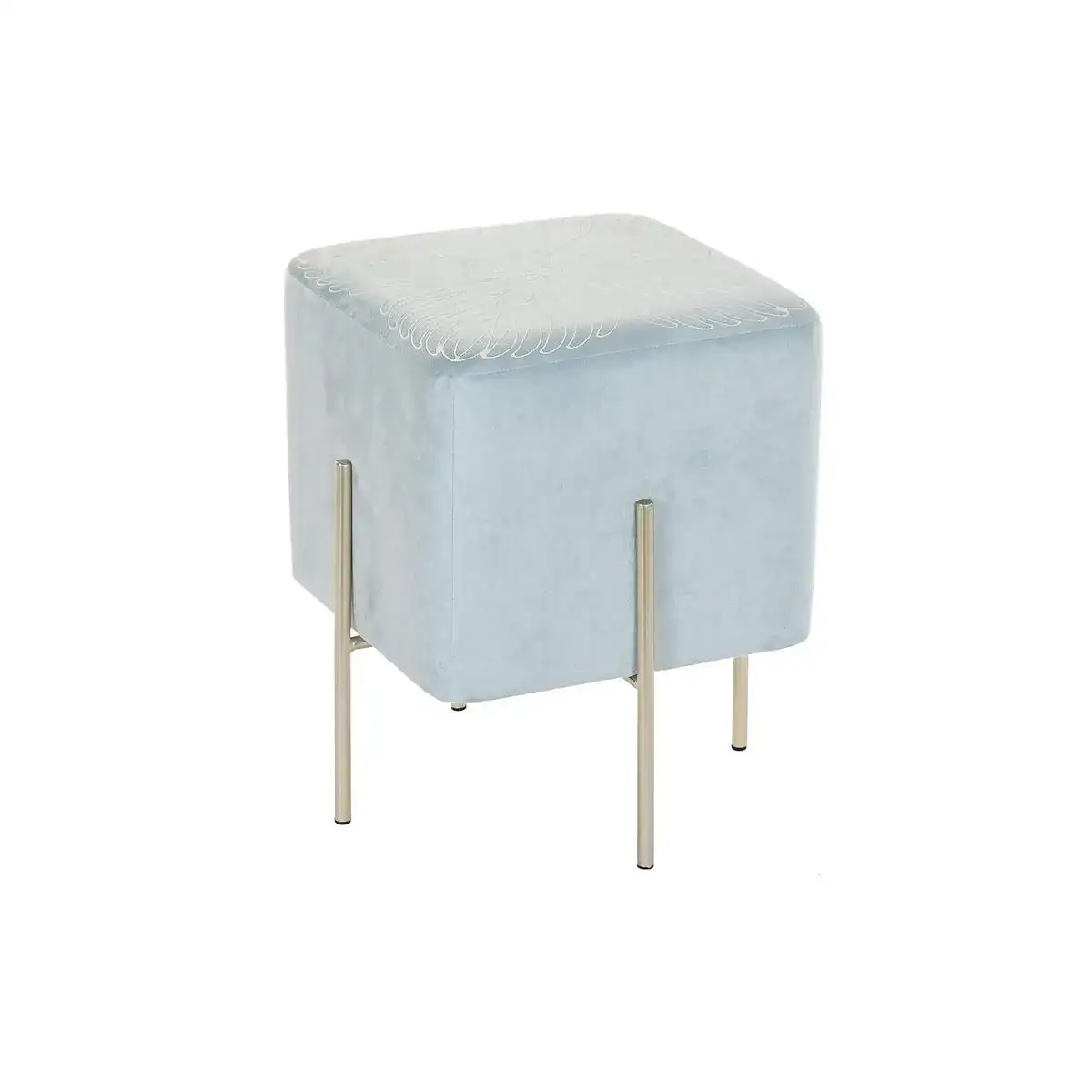 Repose pied dkd home decor dore metal bleu ciel 34 x 34 x 40 cm _3529. DIAYTAR COTE D'IVOIRE - Votre Destination pour un Shopping Unique. Parcourez notre catalogue et trouvez des articles qui expriment votre singularité et votre style.