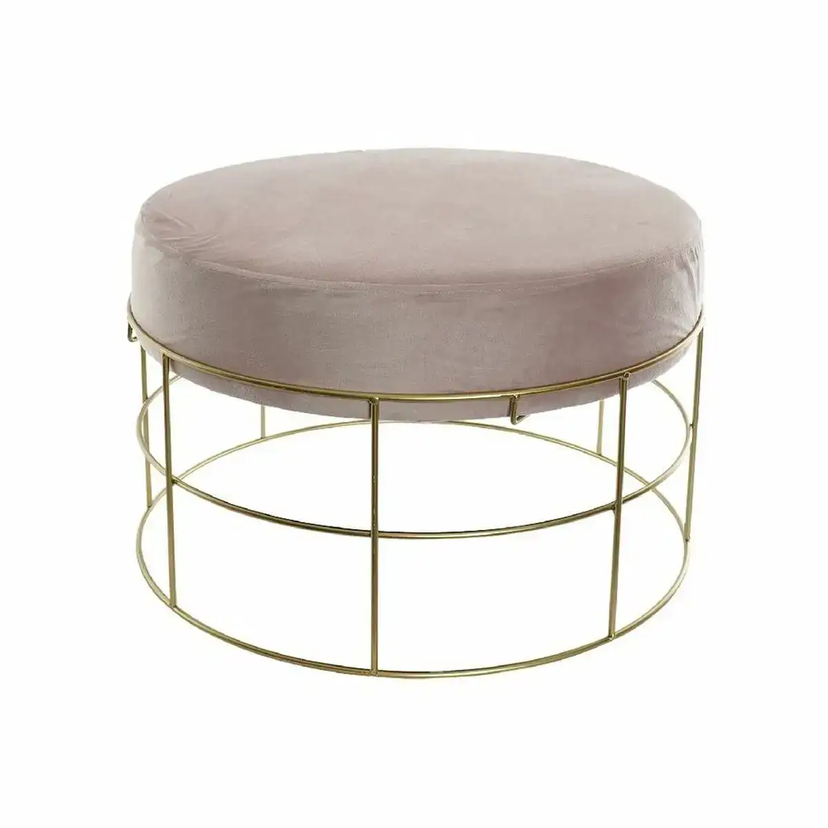 Repose pied dkd home decor dore metal polyester rose clair 60 x 60 x 37 5 cm _7853. DIAYTAR COTE D'IVOIRE - Votre Plaisir Shopping à Portée de Clic. Explorez notre boutique en ligne et trouvez des produits qui ajoutent une touche de bonheur à votre vie quotidienne.
