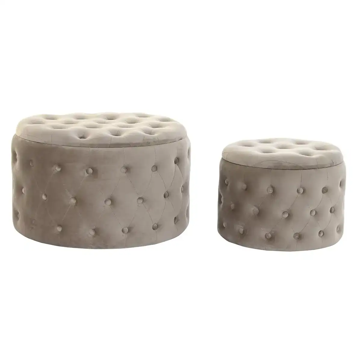 Repose pied dkd home decor gris clair bois mdf velours 70 x 70 x 42 cm_2583. Bienvenue sur DIAYTAR COTE D'IVOIRE - Où l'Authenticité Rencontre le Confort. Plongez dans notre univers de produits qui allient tradition et commodité pour répondre à vos besoins.