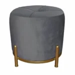 Repose pied dkd home decor gris polyester metal dore 38 x 38 x 34 cm _5203. DIAYTAR COTE D'IVOIRE - Où Choisir est un Plaisir Responsable. Parcourez notre catalogue et choisissez des produits qui incarnent notre engagement envers des pratiques durables et éthiques.