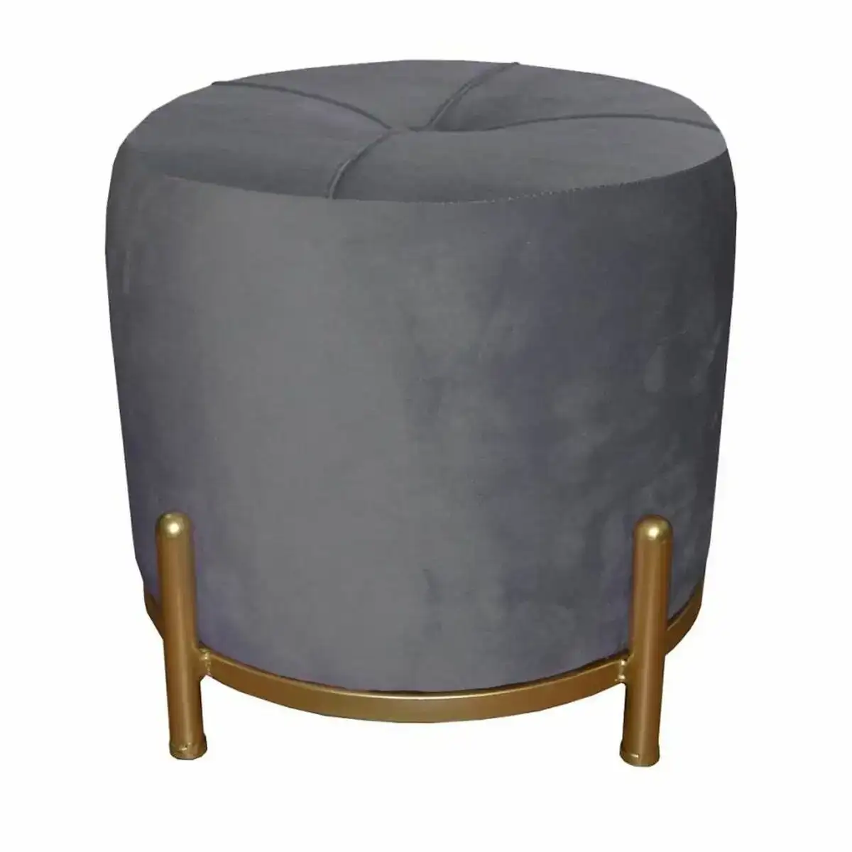 Repose pied dkd home decor gris polyester metal dore 38 x 38 x 34 cm _5203. DIAYTAR COTE D'IVOIRE - Où Choisir est un Plaisir Responsable. Parcourez notre catalogue et choisissez des produits qui incarnent notre engagement envers des pratiques durables et éthiques.