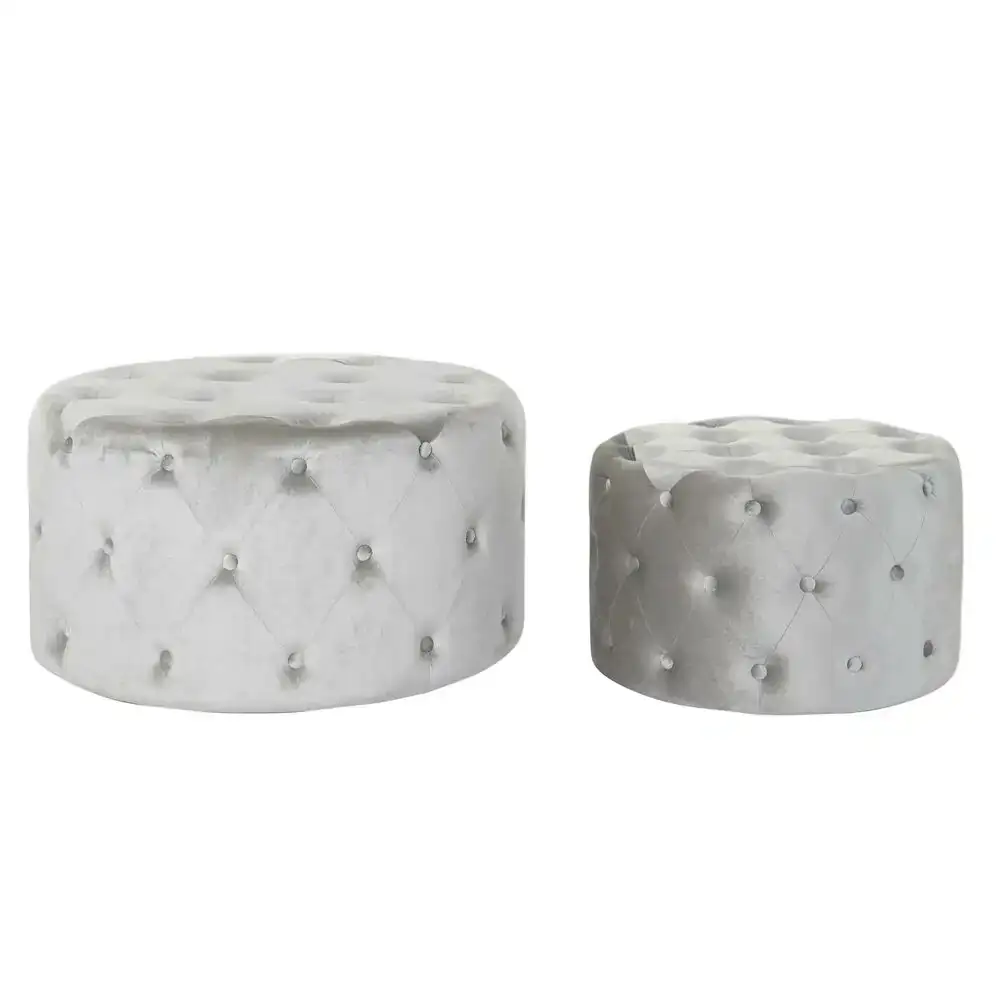 Repose pied dkd home decor gris velours bois mdf 80 x 80 x 43 cm 58 x 58 x 37 cm 2 pcs _2252. Bienvenue sur DIAYTAR COTE D'IVOIRE - Votre Fenêtre sur le Shopping Moderne. Parcourez notre boutique en ligne et découvrez des produits qui incarnent l'évolution du style et de la qualité.