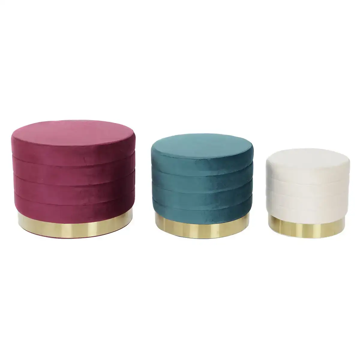 Repose pied dkd home decor multicouleur bois mdf velours 60 x 60 x 45 cm_6740. Bienvenue chez DIAYTAR COTE D'IVOIRE - Où Chaque Objet a sa Propre Histoire. Découvrez notre sélection soigneusement choisie et choisissez des produits qui racontent le patrimoine sénégalais.