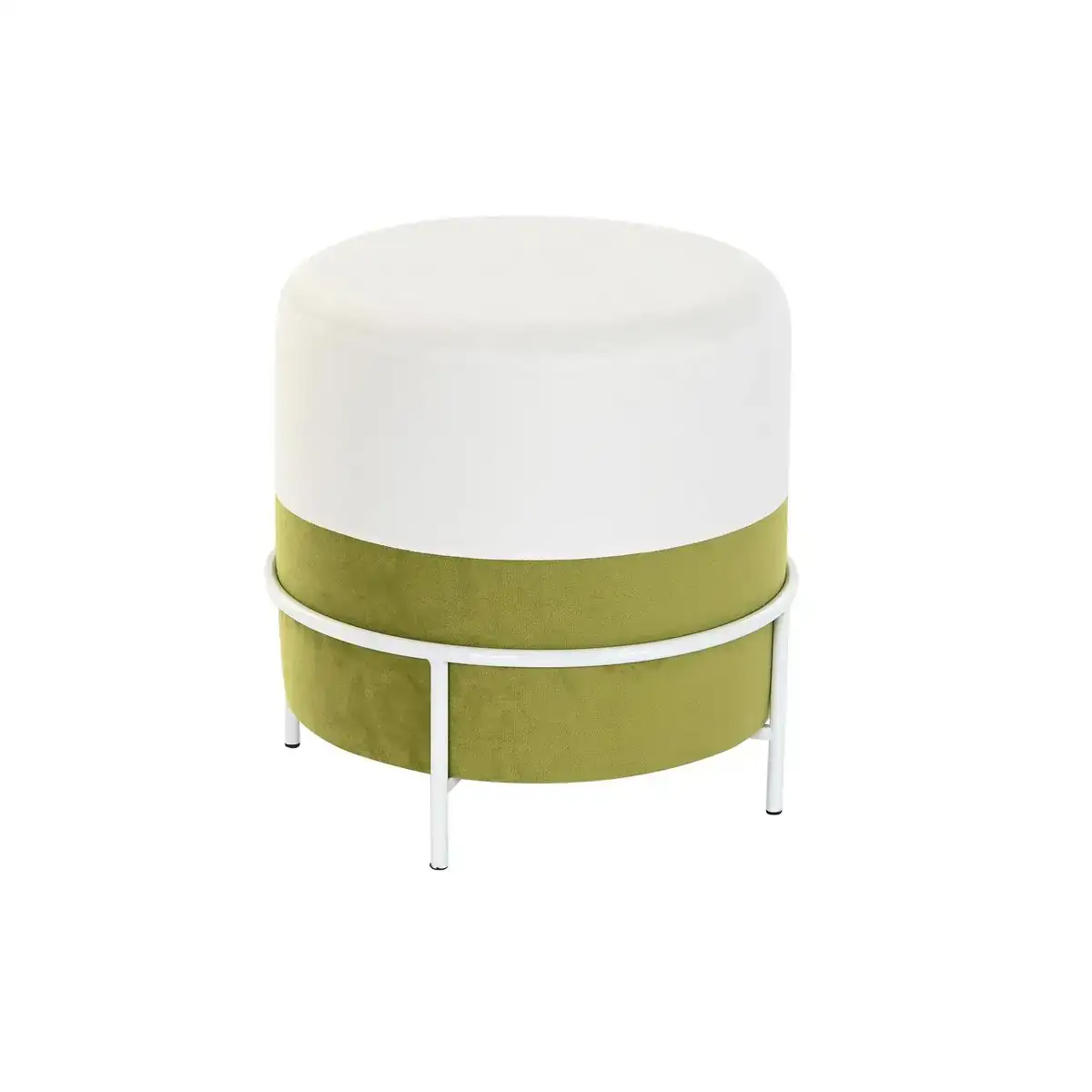 Repose pied dkd home decor naturel metal blanc vert 40 x 40 x 40 cm _1131. DIAYTAR COTE D'IVOIRE - Votre Passage vers l'Exceptionnel. Explorez notre boutique en ligne, où chaque produit est choisi avec soin pour offrir une expérience de shopping inoubliable.