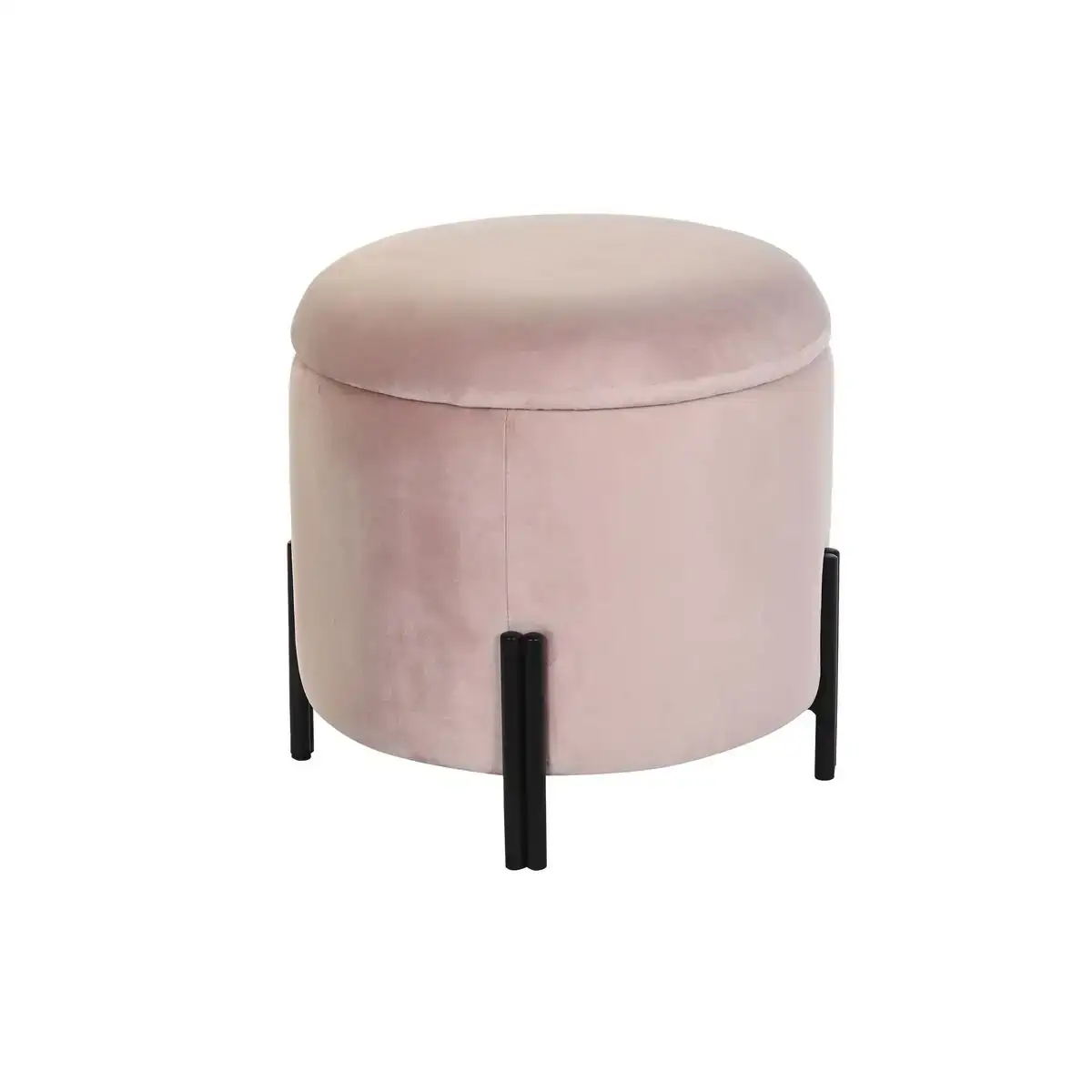 Repose pied dkd home decor noir rose metal velours 42 x 42 x 42 cm_2280. DIAYTAR COTE D'IVOIRE - L'Essence de la Tradition et de la Modernité réunies. Explorez notre plateforme en ligne pour trouver des produits authentiques du Côte d'Ivoire, tout en découvrant les dernières tendances du monde moderne.