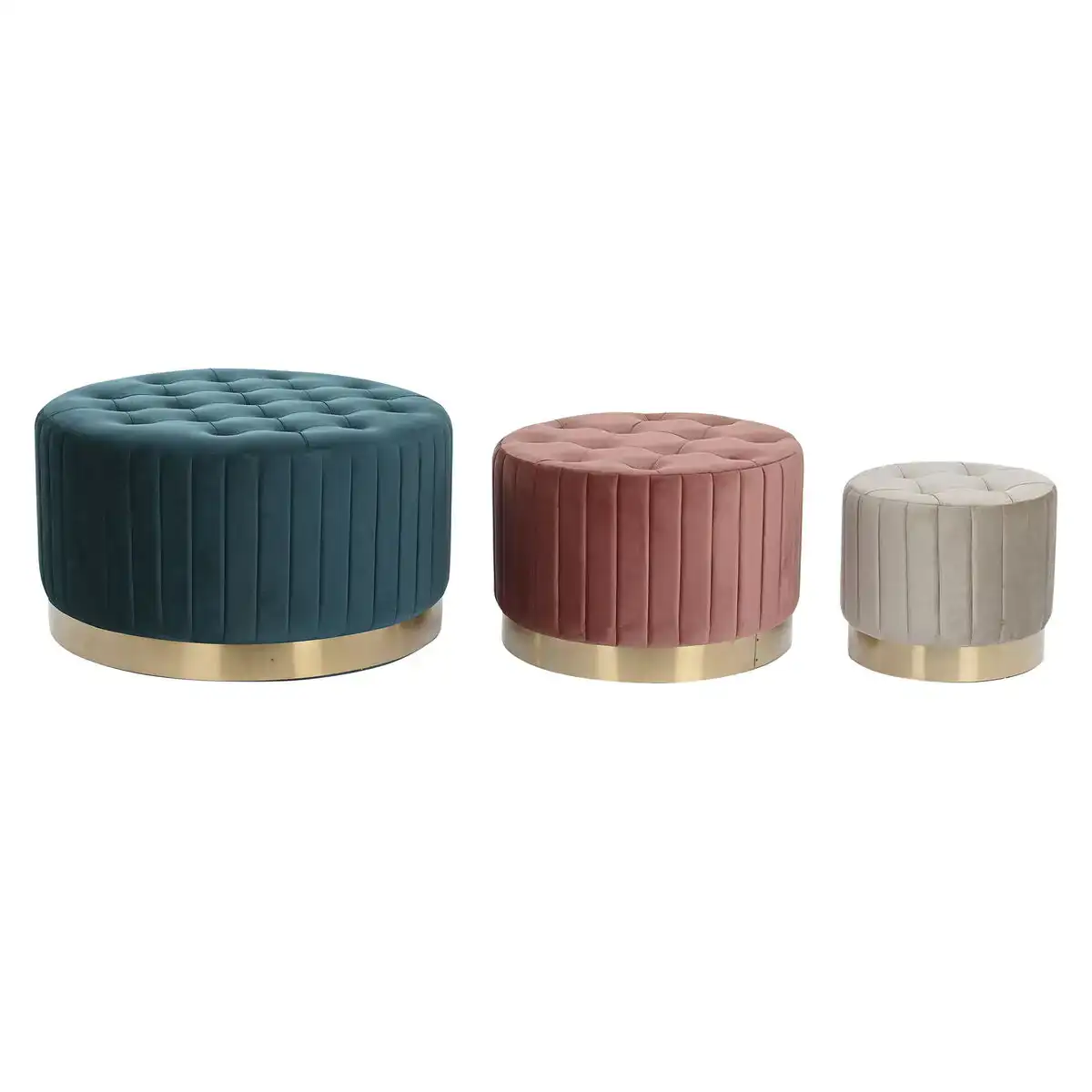 Repose pied dkd home decor vert gris bordeaux dore metal velours 80 x 80 x 45 cm_4661. Bienvenue chez DIAYTAR COTE D'IVOIRE - Où Chaque Détail Fait la Différence. Découvrez notre sélection méticuleuse et choisissez des articles qui répondent à vos exigences.