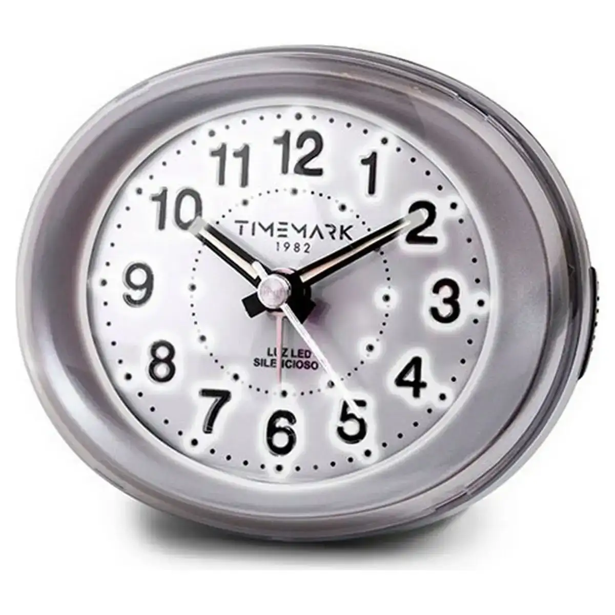 Reveil analogique timemark argente 9 x 9 x 5 5 cm _2850. Entrez dans l'Univers de DIAYTAR COTE D'IVOIRE - Où Chaque Produit a sa Place. Explorez nos rayons virtuels et choisissez des articles qui s'intègrent parfaitement à votre style de vie.