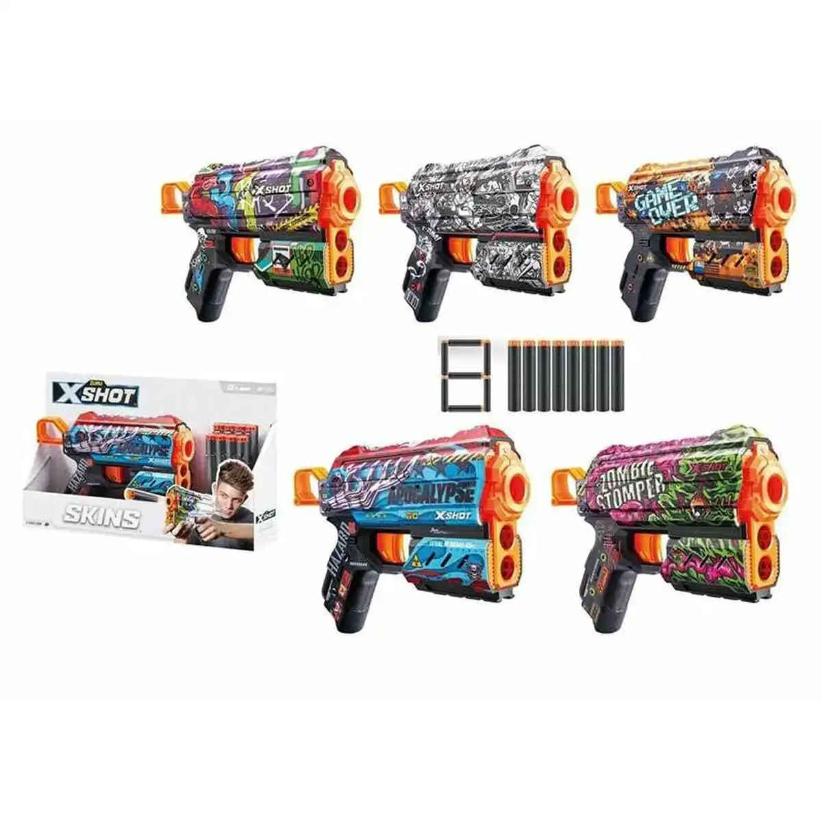 Revolver x shot skins my other me flux dart blaster 21 x 14 x 4 cm_4468. DIAYTAR COTE D'IVOIRE - Votre Passage vers le Chic et l'Élégance. Naviguez à travers notre boutique en ligne pour trouver des produits qui ajoutent une touche sophistiquée à votre style.