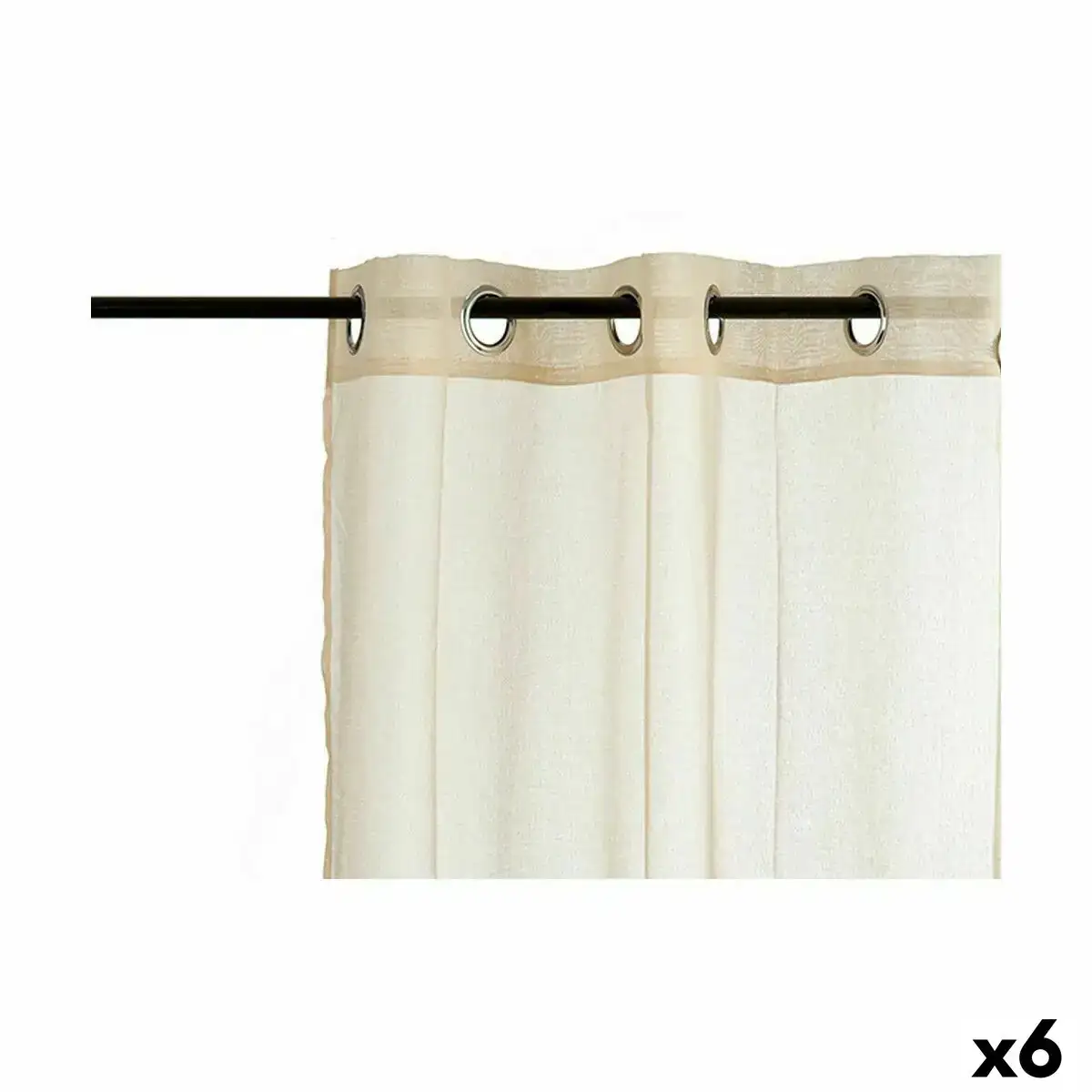 Rideau 140 x 260 cm beige 6 unites _7749. DIAYTAR COTE D'IVOIRE - Où Choisir Rime avec Qualité. Découvrez notre sélection soigneusement conçue et choisissez des articles qui incarnent l'excellence et l'innovation.