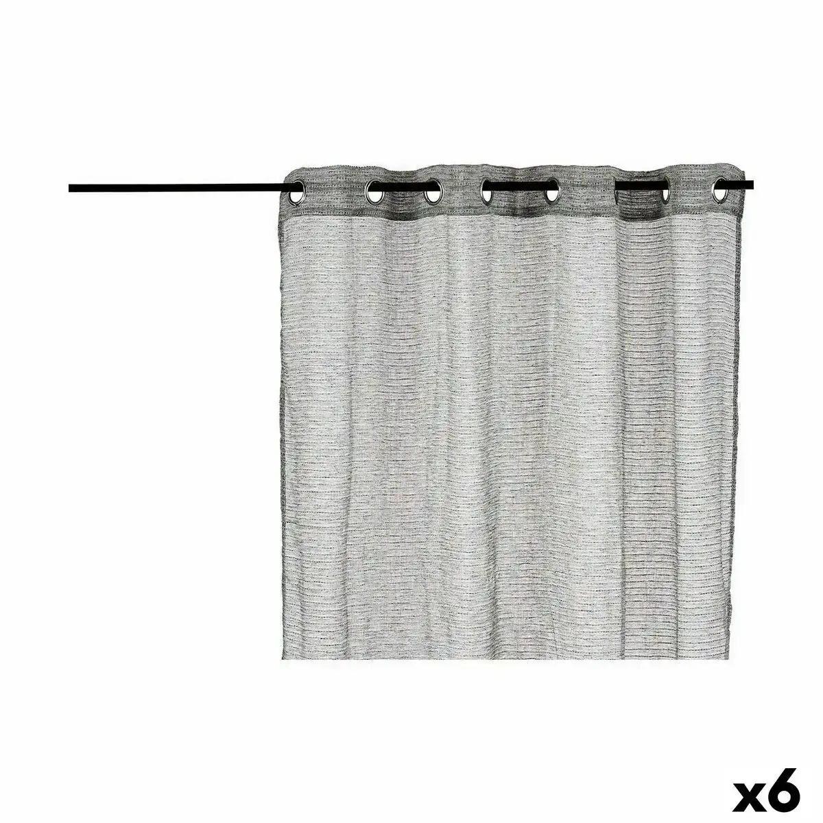 Rideau 140 x 260 cm gris 6 unites _6859. DIAYTAR COTE D'IVOIRE - Votre Portail Vers l'Exclusivité. Explorez notre boutique en ligne pour découvrir des produits uniques et raffinés, conçus pour ceux qui recherchent l'excellence.