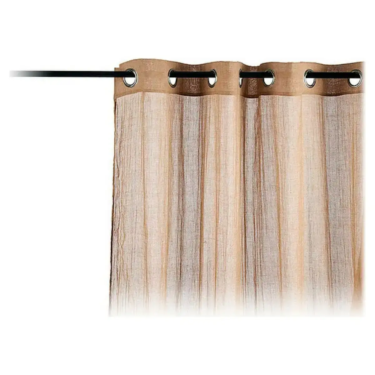 Rideau beige 260 x 140 cm _1533. DIAYTAR COTE D'IVOIRE - Votre Escale Shopping incontournable. Explorez notre boutique en ligne et dénichez des trésors qui reflètent la richesse culturelle et la modernité du Côte d'Ivoire.