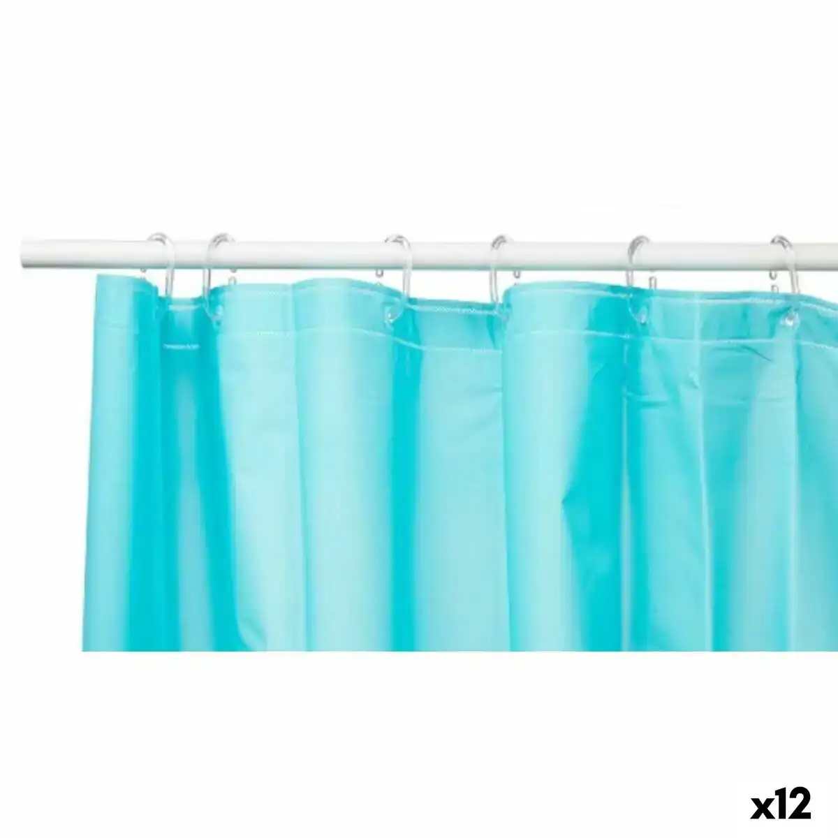 Rideau de douche bleu polyethylene eva 180 x 180 cm 12 unites _8326. DIAYTAR COTE D'IVOIRE - Là où Chaque Produit est une Trouvaille Unique. Découvrez notre boutique en ligne et trouvez des articles qui vous distinguent par leur originalité.