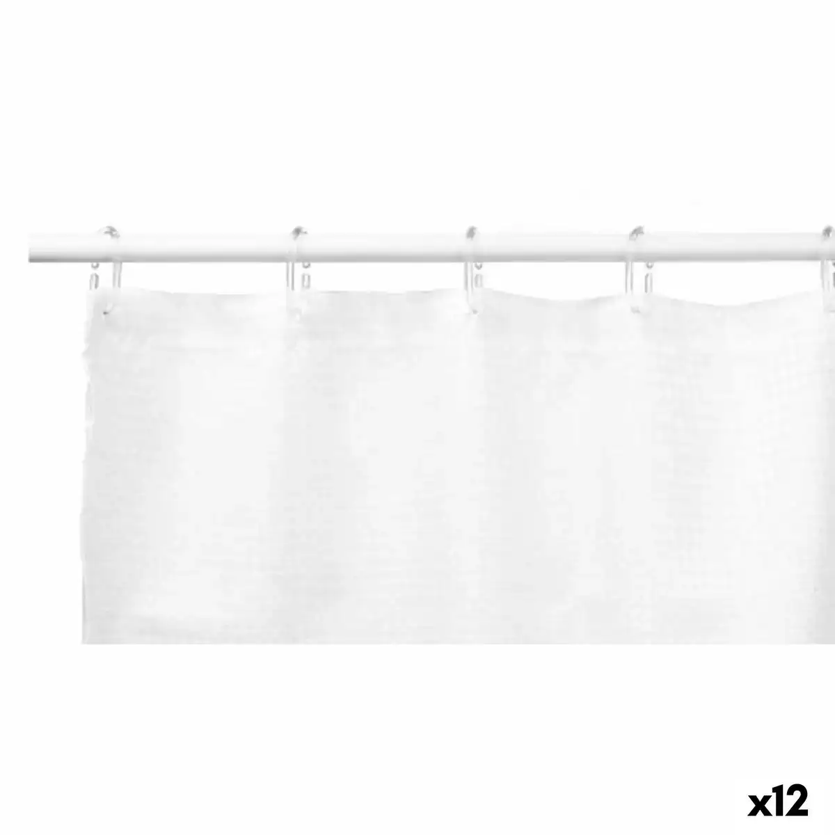 Rideau de douche points blanc polyester 180 x 180 cm 12 unites _5045. DIAYTAR COTE D'IVOIRE - Où Choisir Devient un Acte de Découverte. Découvrez notre gamme et choisissez des produits qui éveillent votre curiosité et élargissent vos horizons.
