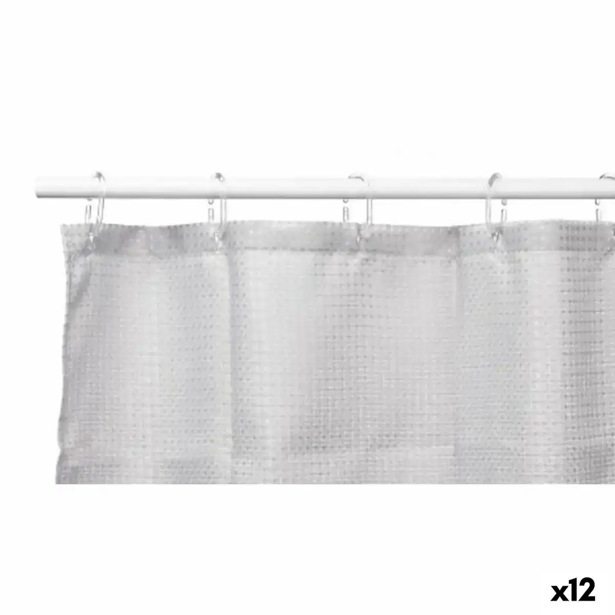 Rideau de douche points gris polyester 180 x 180 cm 12 unites _3078. DIAYTAR COTE D'IVOIRE - Où Choisir Devient un Acte de Découverte. Découvrez notre gamme et choisissez des produits qui éveillent votre curiosité et élargissent vos horizons.