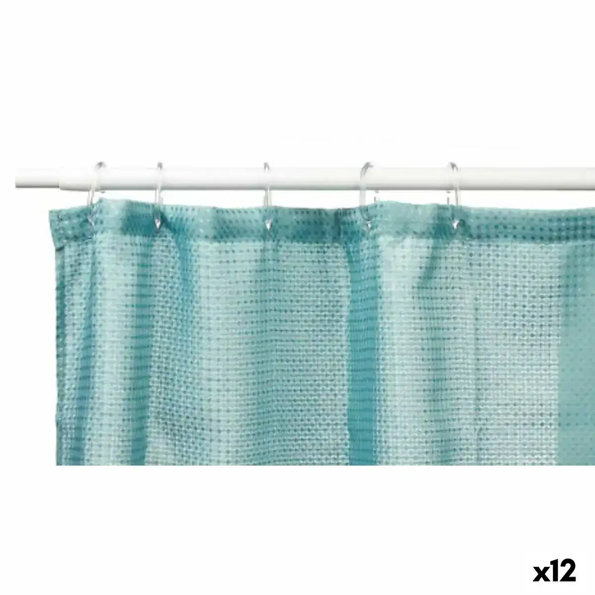 Rideau de douche points vert turquoise polyester 180 x 180 cm 12 unites _9231. DIAYTAR COTE D'IVOIRE - Votre Destination Shopping Incontournable. Parcourez nos rayons virtuels et trouvez des articles qui répondent à tous vos besoins, du quotidien à l'exceptionnel.