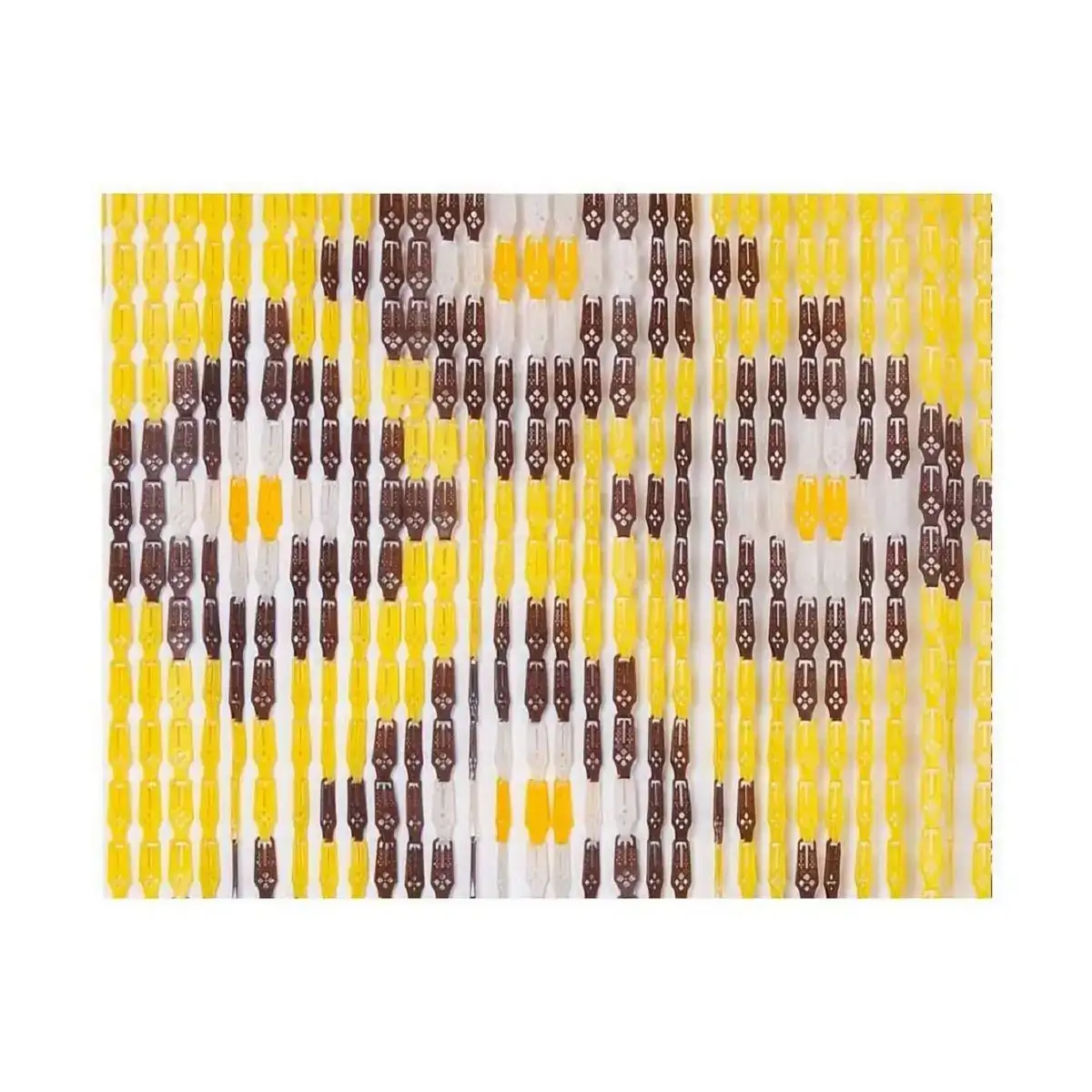 Rideau edm 90 x 210 cm jaune polypropylene_9718. DIAYTAR COTE D'IVOIRE - Où la Tradition s'Harmonise avec le Moderne. Parcourez notre gamme diversifiée et choisissez des produits qui révèlent l'âme du Côte d'Ivoire.