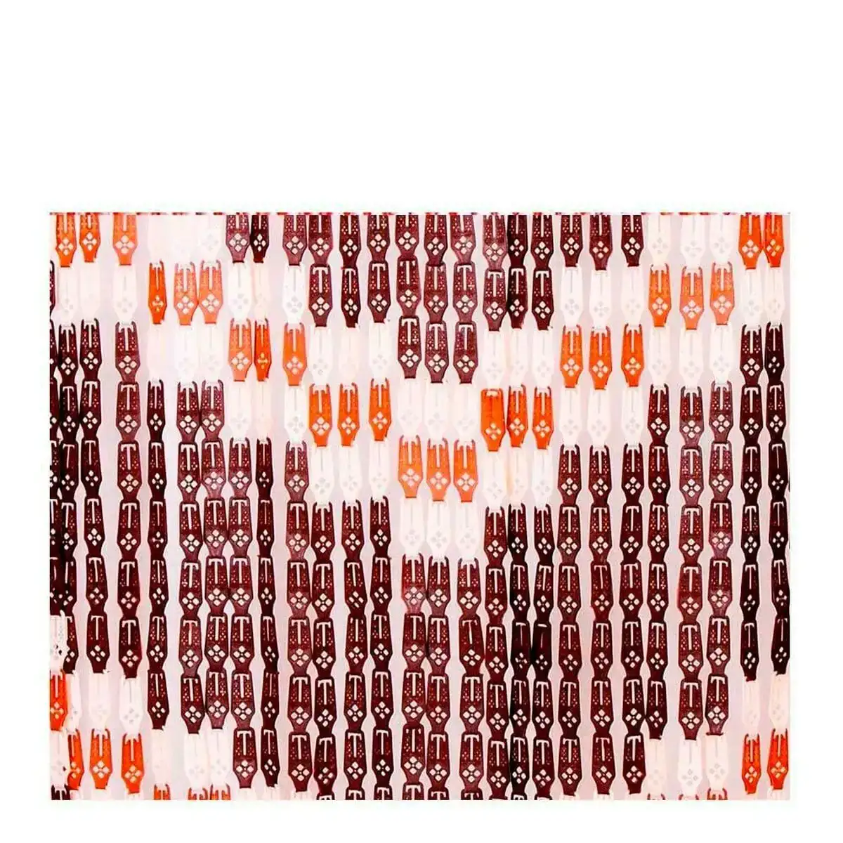 Rideau edm 90 x 210 cm marron polypropylene geometrique_6423. DIAYTAR COTE D'IVOIRE - L'Essence de la Tradition et de la Modernité réunies. Explorez notre plateforme en ligne pour trouver des produits authentiques du Côte d'Ivoire, tout en découvrant les dernières tendances du monde moderne.