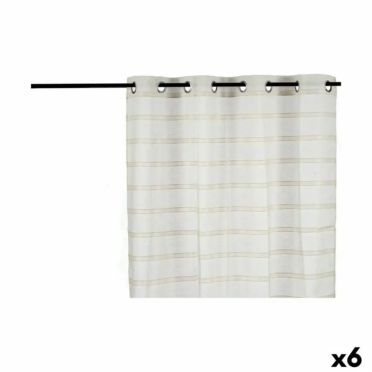 Rideau rayures beige 140 x 0 1 x 260 cm 6 unites _1762. Plongez dans l'Expérience DIAYTAR COTE D'IVOIRE - Où Chaque Produit a une Histoire. Explorez notre boutique en ligne pour trouver des articles qui incarnent la passion et la créativité du Côte d'Ivoire.