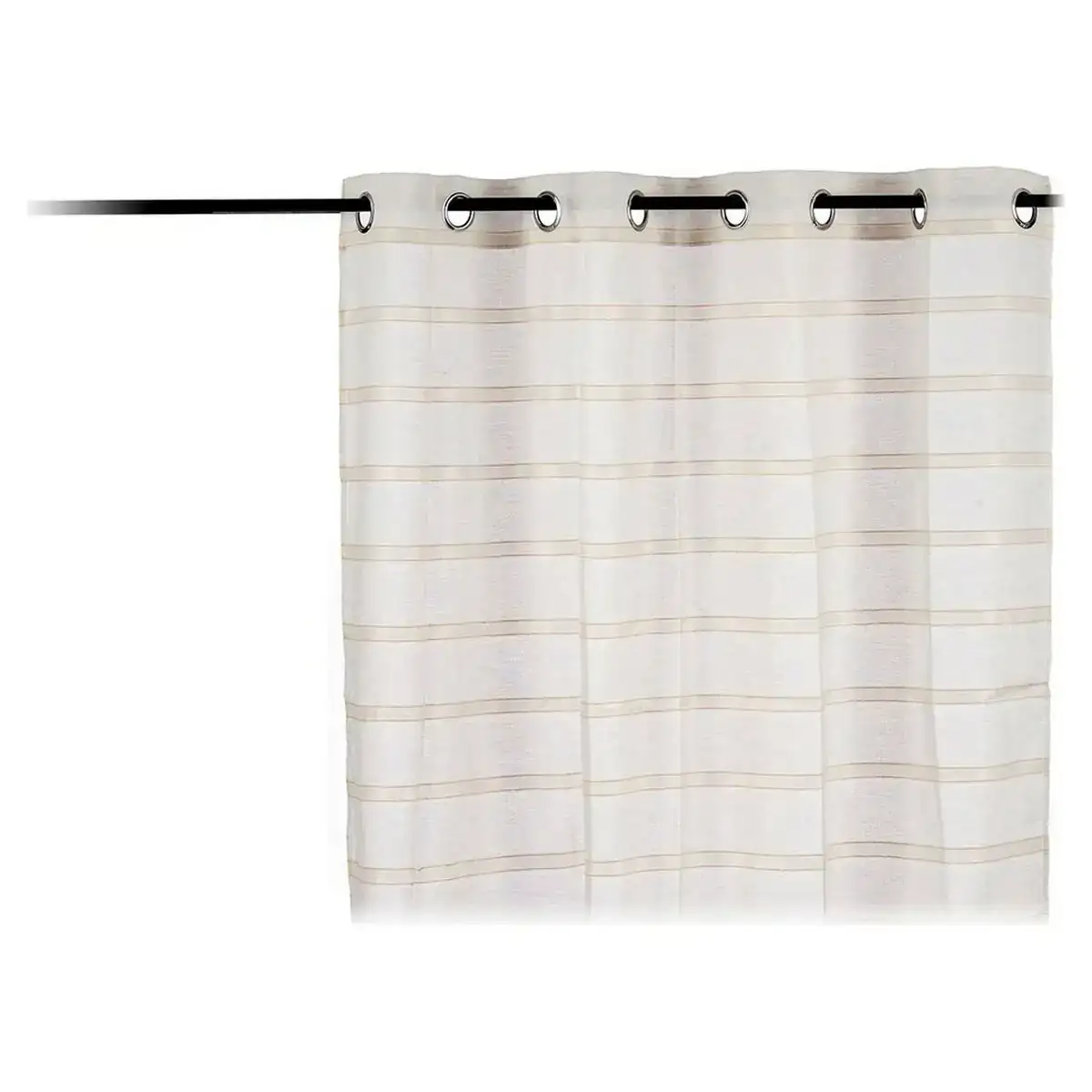 Rideau rayures visillo 140 x 0 1 x 260 cm beige 140 x 260 cm _6476. DIAYTAR COTE D'IVOIRE - Votre Destination Shopping Incontournable. Parcourez nos rayons virtuels et trouvez des articles qui répondent à tous vos besoins, du quotidien à l'exceptionnel.
