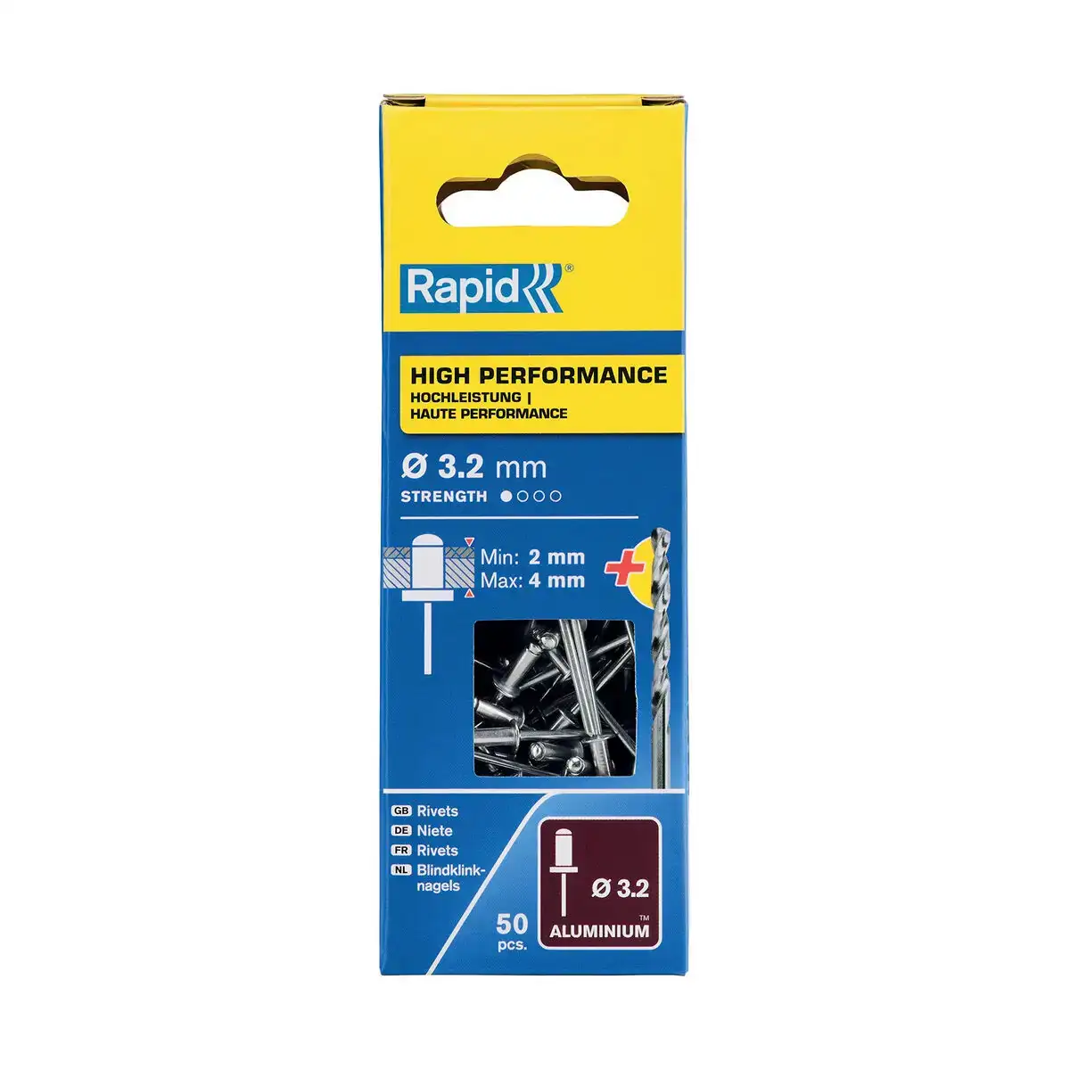 Rivets rapid 5000383 meche o 3 2 x 8 mm aluminium 50 unites _5319. Bienvenue chez DIAYTAR COTE D'IVOIRE - Où Chaque Objet a sa Propre Histoire. Découvrez notre sélection soigneusement choisie et choisissez des produits qui racontent le patrimoine sénégalais.
