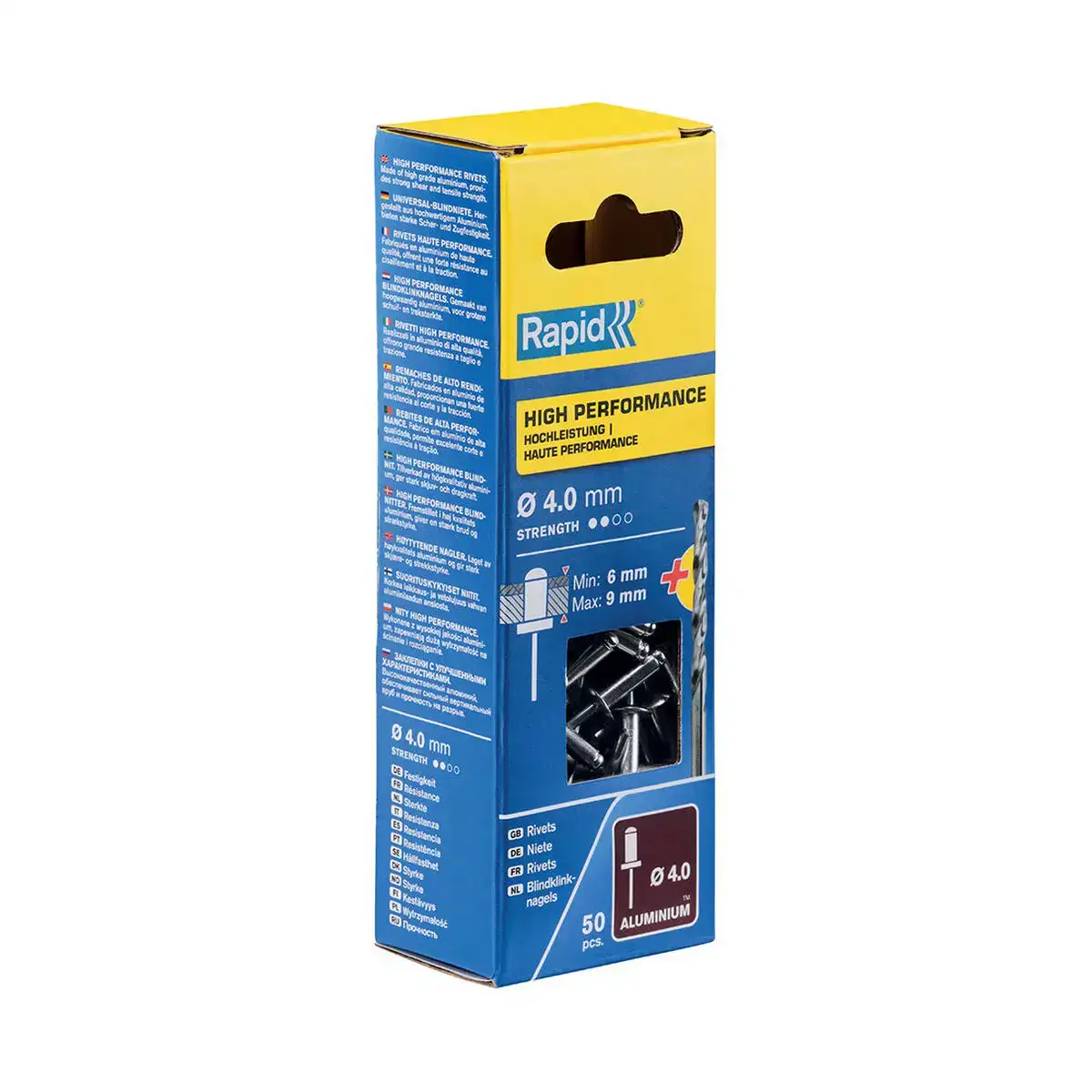 Rivets rapid 5000384 meche o 4 x 12 mm aluminium 50 unites _2232. DIAYTAR COTE D'IVOIRE - Votre Escale Shopping incontournable. Explorez notre boutique en ligne et dénichez des trésors qui reflètent la richesse culturelle et la modernité du Côte d'Ivoire.