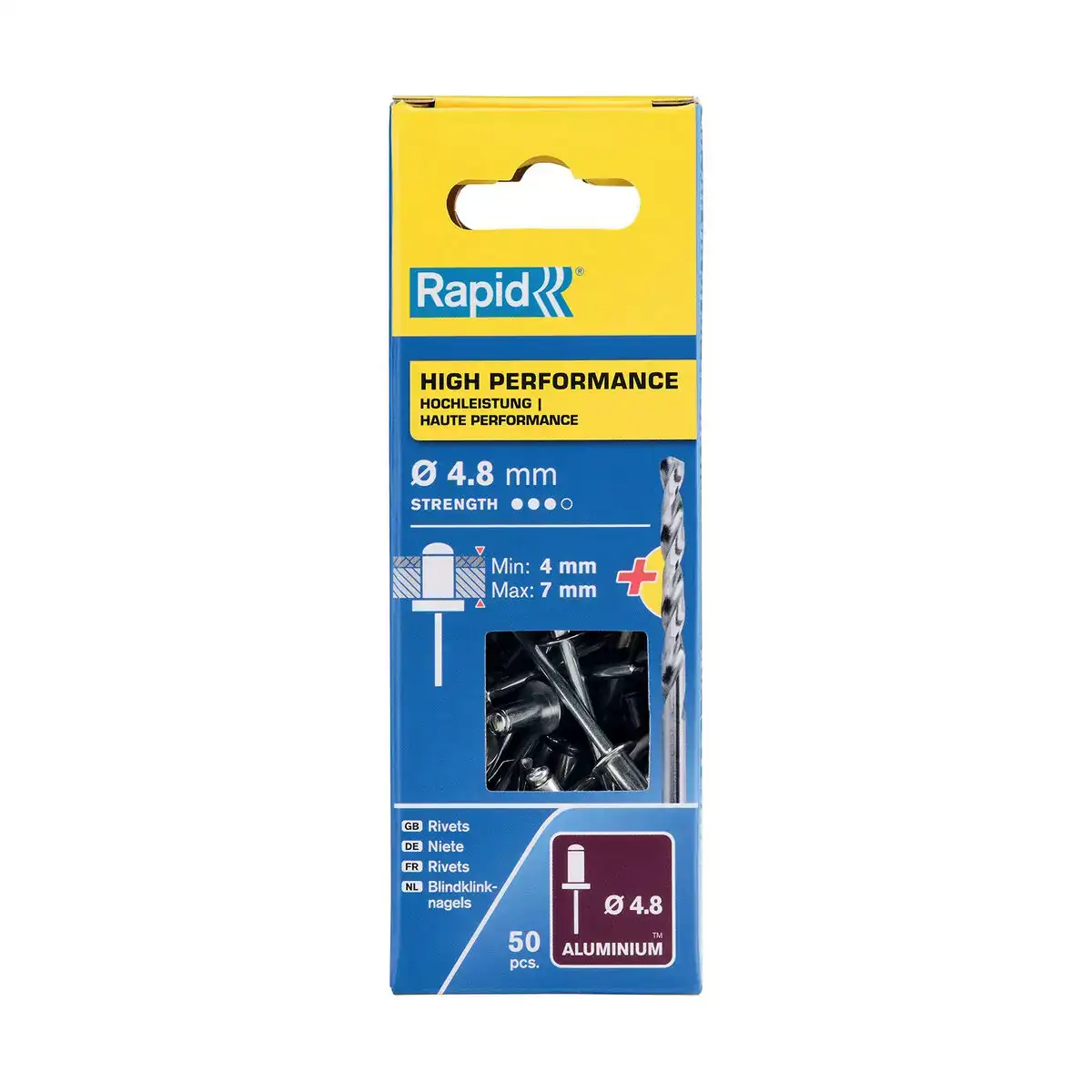 Rivets rapid 5000387 meche o 4 8 x 10 mm aluminium 50 unites _1243. DIAYTAR COTE D'IVOIRE - Votre Passage vers le Raffinement. Plongez dans notre univers de produits exquis et choisissez des articles qui ajoutent une touche de sophistication à votre vie.