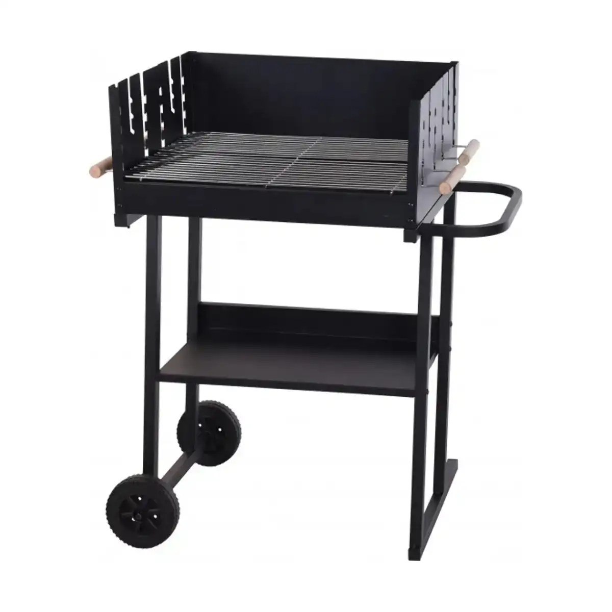 Roues de barbecue au charbon de bois noir 60 x 46 x 93 cm _8358. Bienvenue sur DIAYTAR COTE D'IVOIRE - Votre Source de Trouvailles Uniques. Explorez nos rayons virtuels pour dénicher des trésors que vous ne trouverez nulle part ailleurs, allant des trésors artisanaux aux articles tendance.
