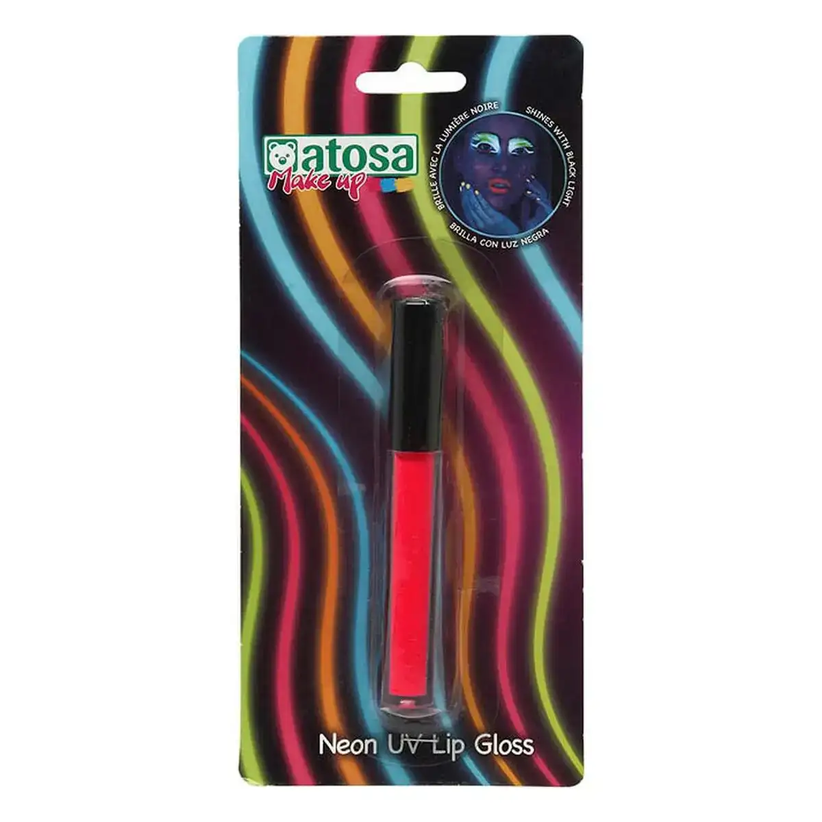 Rouge a levres glow in the dark rose multicouleur plastique_2533. Bienvenue chez DIAYTAR COTE D'IVOIRE - Où Chaque Produit a son Âme. Découvrez notre gamme et choisissez des articles qui résonnent avec votre personnalité et vos valeurs.