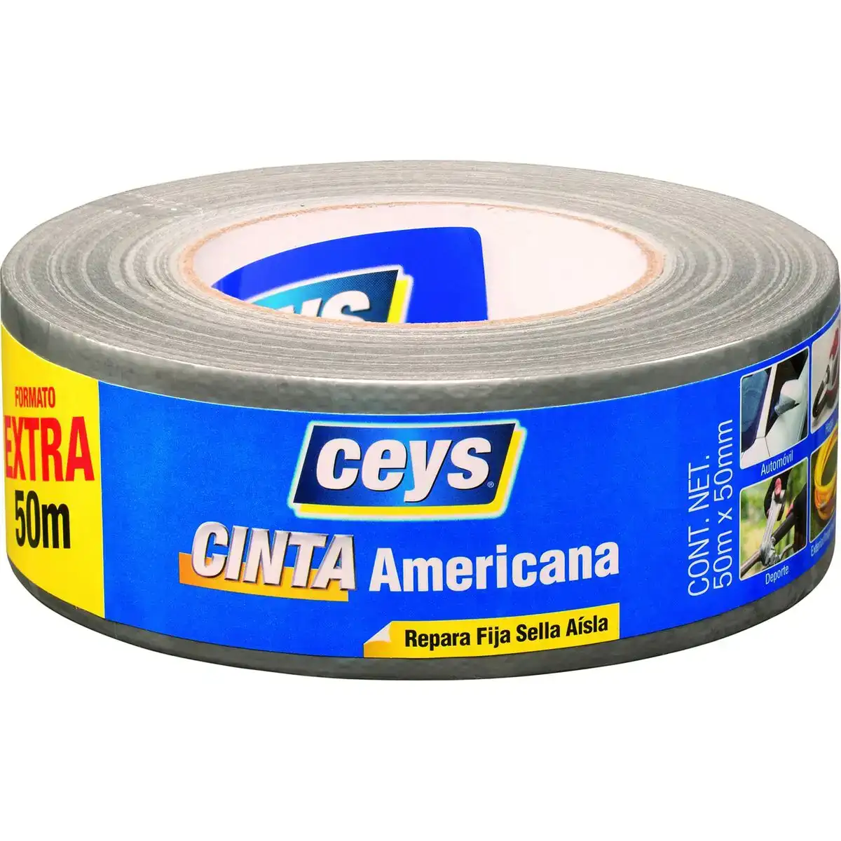 Ruban adhesif ceys argente 50 m x 50 mm _4817. DIAYTAR COTE D'IVOIRE - Votre Passage vers le Raffinement. Plongez dans notre univers de produits exquis et choisissez des articles qui ajoutent une touche de sophistication à votre vie.