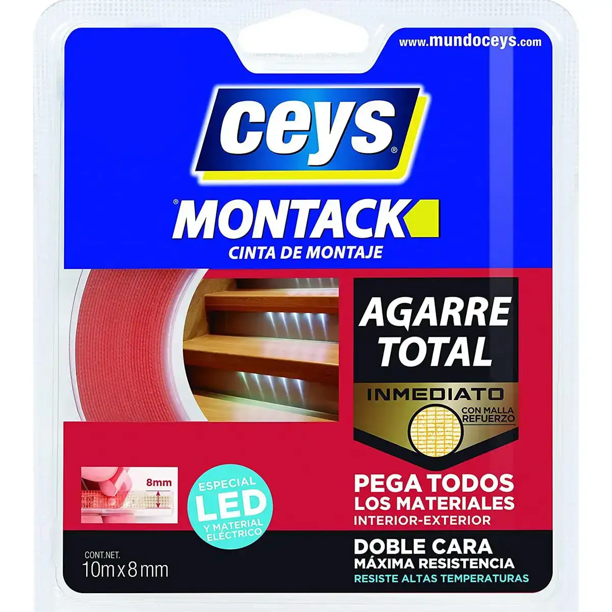 Ruban adhesif ceys montack 10 m x 8 mm _9282. DIAYTAR COTE D'IVOIRE - Où Votre Shopping Prend Vie. Explorez notre boutique en ligne pour trouver des articles qui vous ressemblent et qui ajoutent de l'éclat à votre quotidien.