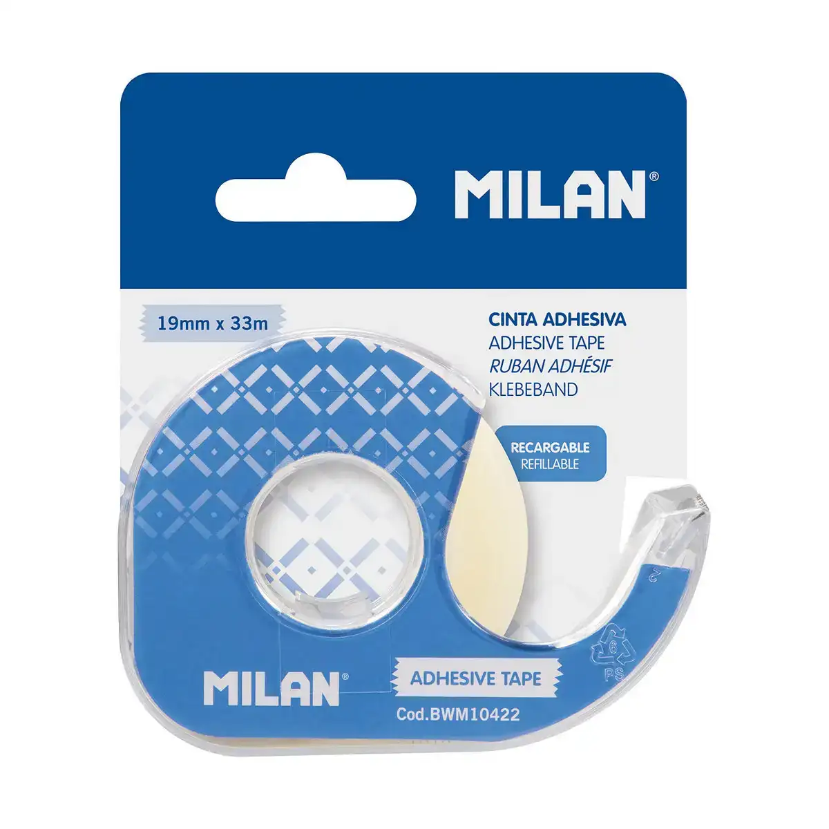 Ruban adhesif milan transparent 33 m bleu pvc_5935. DIAYTAR COTE D'IVOIRE - Où Chaque Sélection est une Victoire. Découvrez notre boutique en ligne et trouvez des articles qui vous rendent la vie plus belle, un choix à la fois.