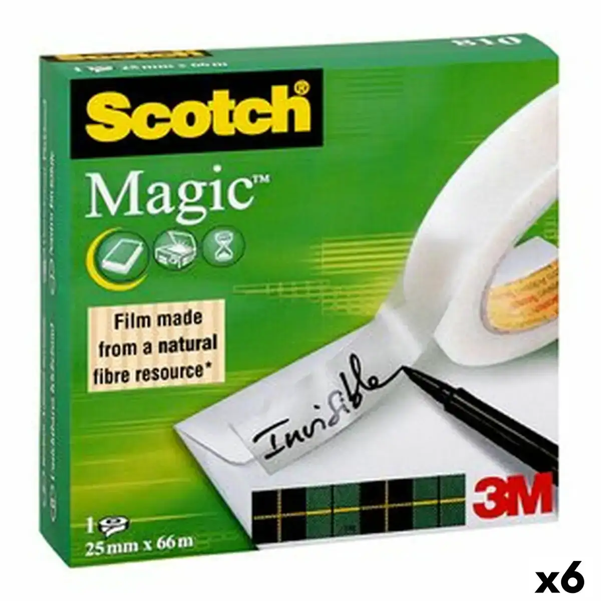 Ruban adhesif scotch magic transparent 25 mm x 66 m 9 unites _5487. DIAYTAR COTE D'IVOIRE - Votre Passage Vers l'Excellence Shopping. Découvrez un catalogue en ligne qui offre une expérience d'achat exceptionnelle, avec des produits soigneusement sélectionnés pour satisfaire tous les goûts.
