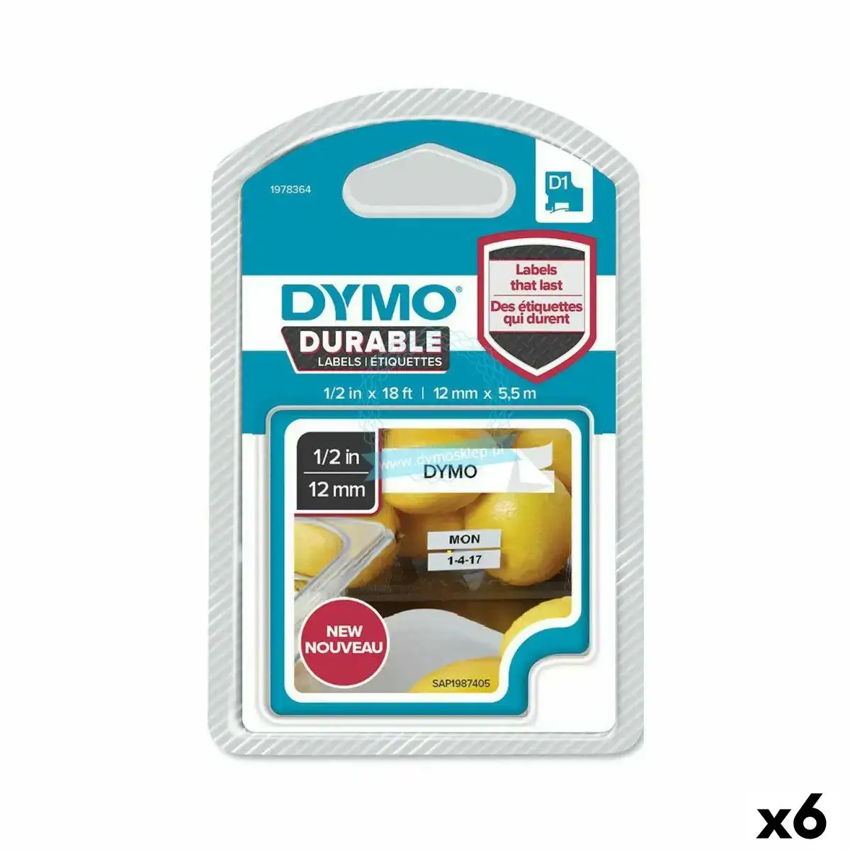 Ruban de transfert thermique dymo 12 x 5 5 mm noir blanc 6 unites _6377. Entrez dans le Monde de DIAYTAR COTE D'IVOIRE - Où Chaque Produit Raconte une Histoire Unique. Explorez notre sélection et laissez-vous transporter par des récits à travers les articles que vous choisissez.