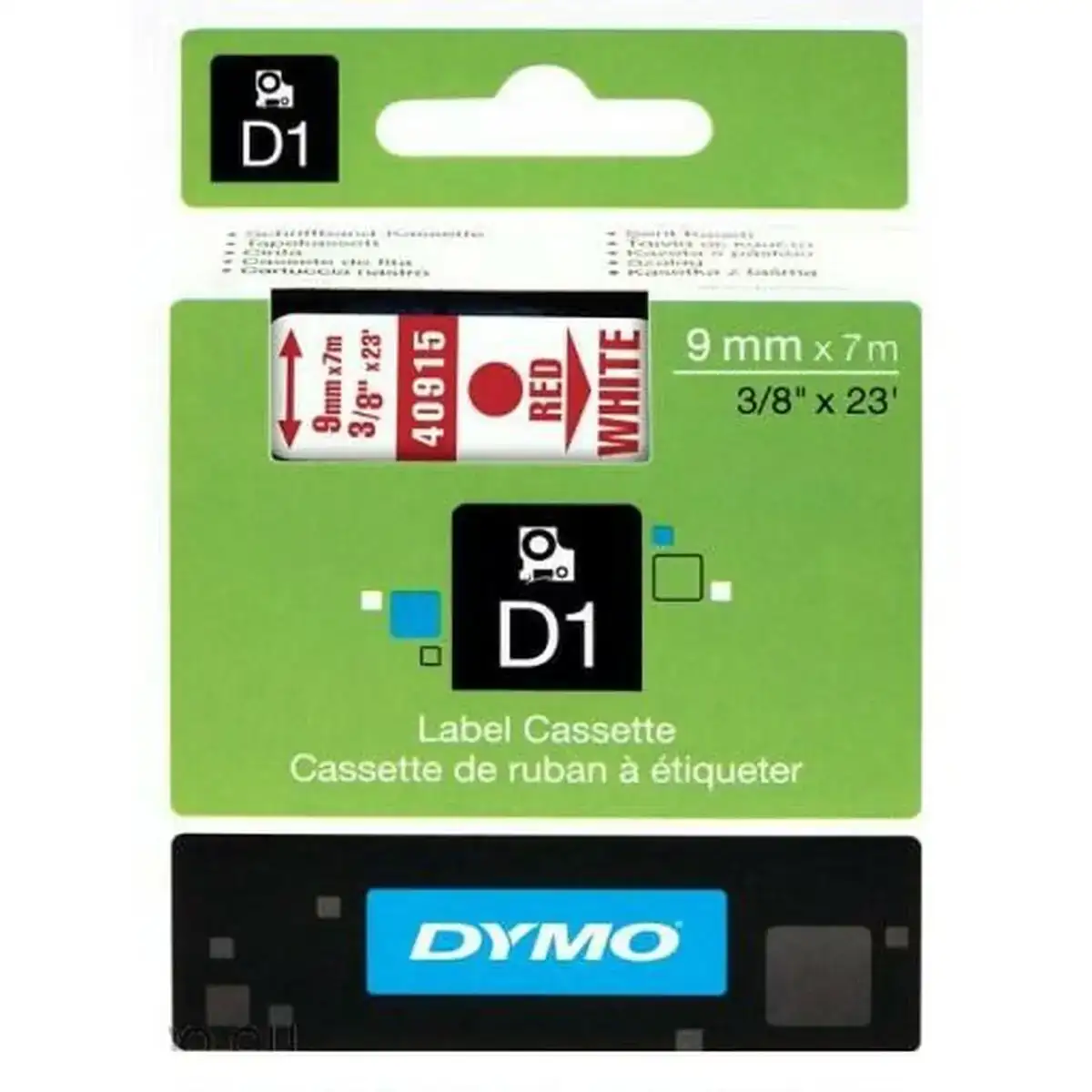 Ruban de transfert thermique dymo d1 40915 rojo blanco 9 mm x 7 m_8314. Entrez dans l'Univers de DIAYTAR COTE D'IVOIRE - Où Chaque Produit est une Découverte. Explorez notre gamme variée et trouvez des articles qui vous surprennent et vous inspirent.