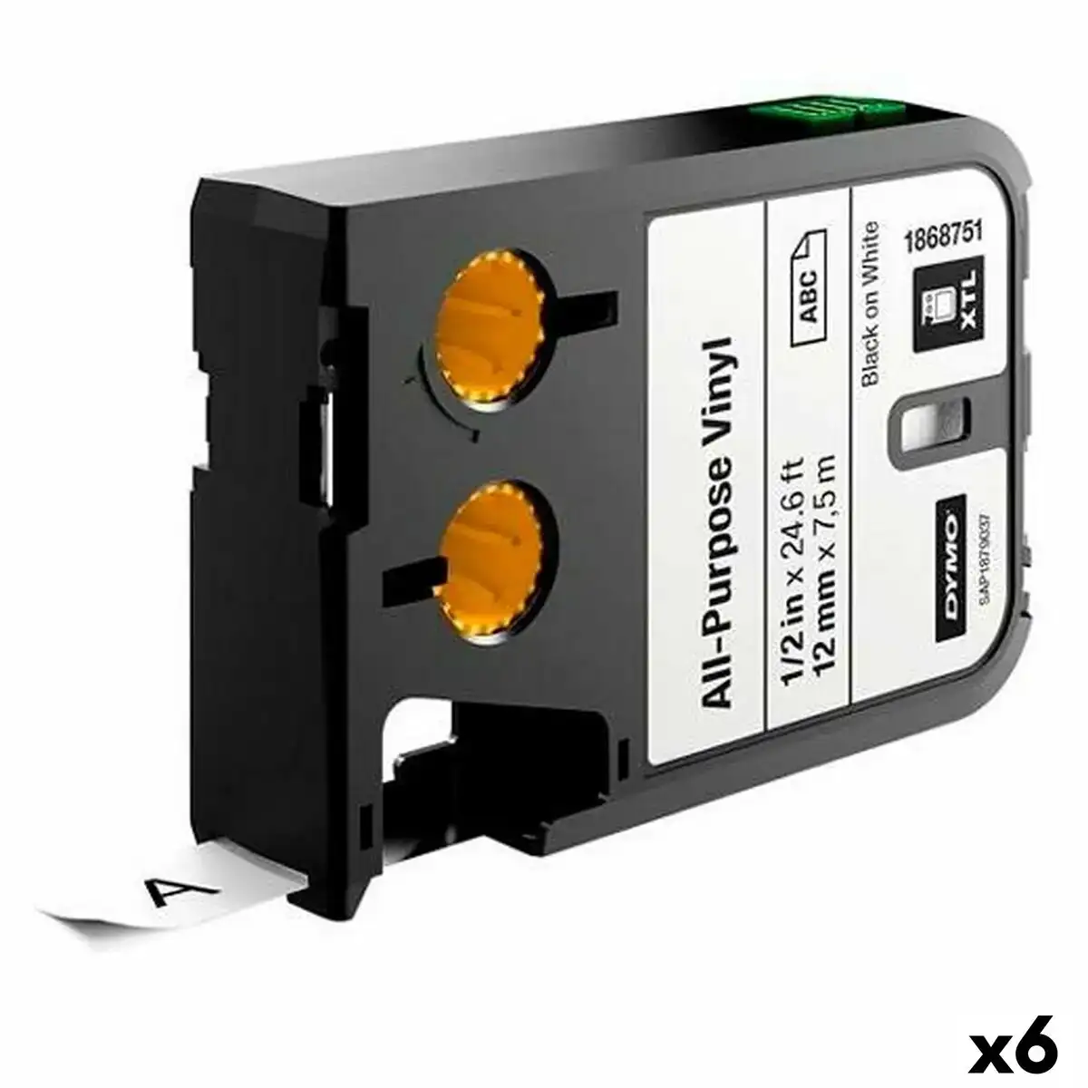 Ruban de transfert thermique dymo xtl noir blanc 32 x 12 x 7 mm 6 unites _5729. DIAYTAR COTE D'IVOIRE - L'Art de Magasiner sans Limites. Naviguez à travers notre collection diversifiée pour trouver des produits qui élargiront vos horizons shopping.