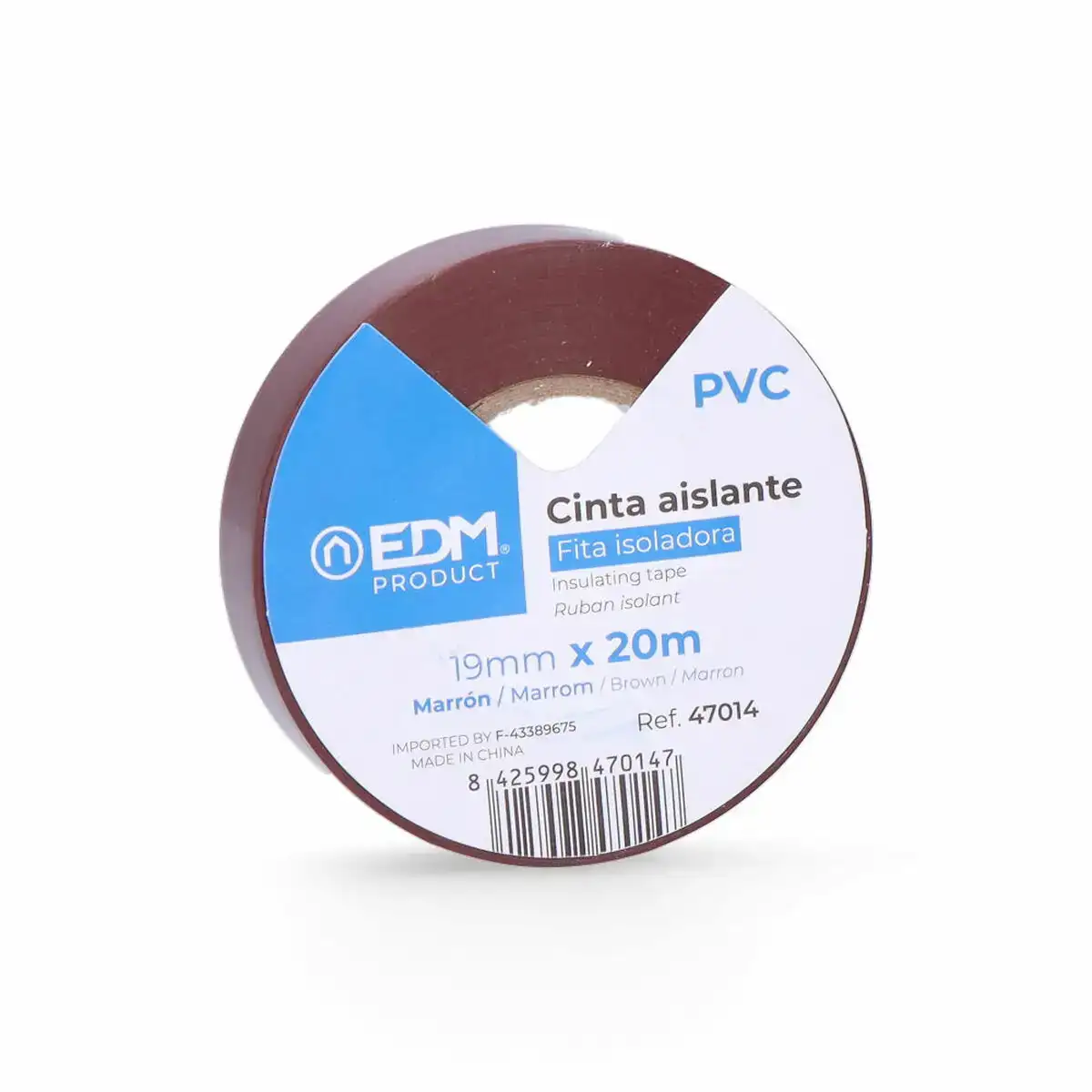 Ruban isolant edm marron pvc 20 m x 19 mm _5076. DIAYTAR COTE D'IVOIRE - Où la Qualité est Notre Engagement. Explorez notre boutique en ligne pour découvrir des produits conçus pour vous apporter satisfaction et plaisir.