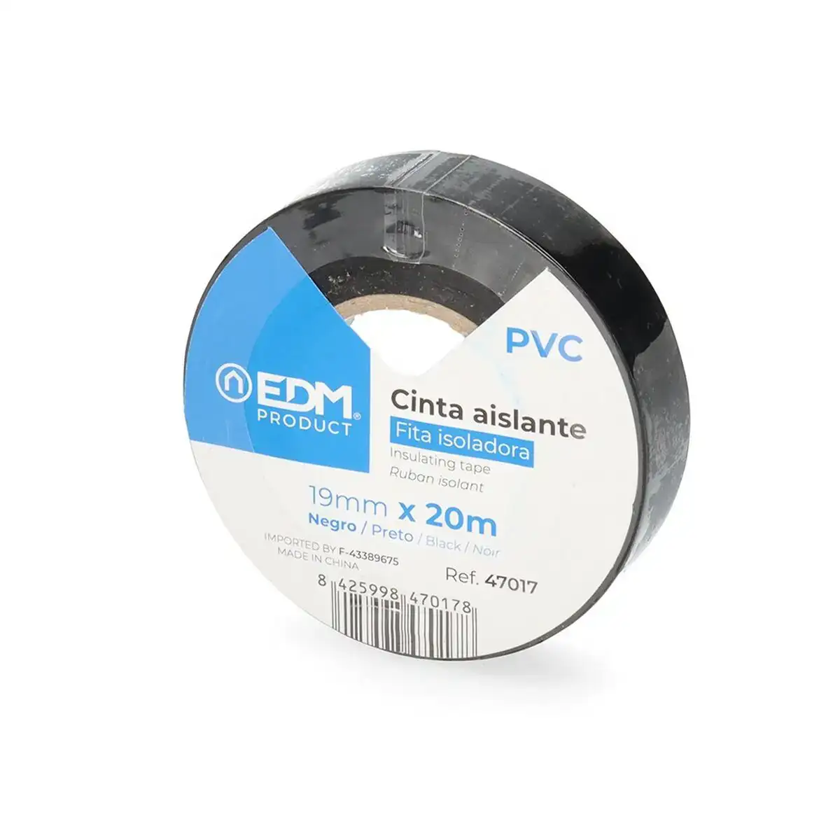 Ruban isolant edm noir pvc 20 m x 19 mm _5877. DIAYTAR COTE D'IVOIRE - Là où Chaque Produit a son Propre Éclat. Explorez notre boutique en ligne et trouvez des articles qui ajoutent de la brillance à votre quotidien.