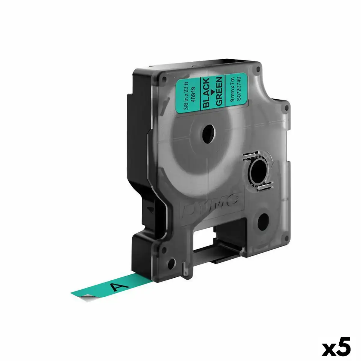 Ruban lamine pour etiqueteuses dymo d1 40919 labelmanager tm noir vert 9 mm 5 unites _4547. DIAYTAR COTE D'IVOIRE - Votre Passage vers l'Élégance Accessible. Parcourez notre boutique en ligne pour trouver des produits qui vous permettent d'allier style et économies.