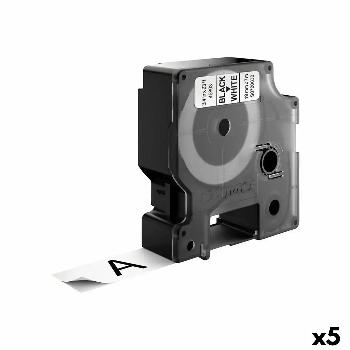Ruban lamine pour etiqueteuses dymo d1 45803 labelmanager tm noir blanc 19 mm 5 unites _1297. DIAYTAR COTE D'IVOIRE - L'Art de Vivre le Shopping en Ligne. Découvrez notre plateforme intuitive et trouvez des produits qui vous inspirent et vous enchantent, à chaque clic.