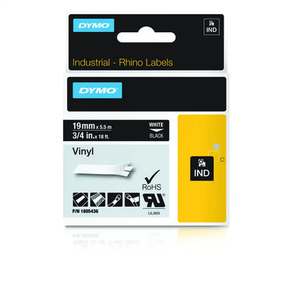 Ruban stratifie dymo 1805436 blanc multicouleur blanc noir_1340. DIAYTAR COTE D'IVOIRE - Où Choisir est un Plaisir Responsable. Explorez notre boutique en ligne et adoptez des produits qui reflètent notre engagement envers la durabilité.
