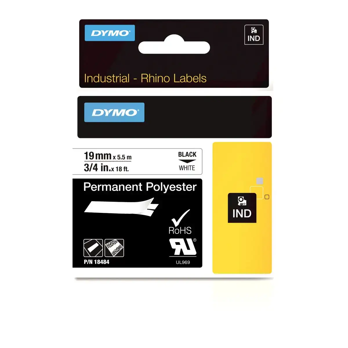 Ruban stratifie dymo 18484 noir noir blanc blanc multicouleur_5960. Bienvenue chez DIAYTAR COTE D'IVOIRE - Où Chaque Achat est un Geste d'Amour. Découvrez notre sélection minutieuse et choisissez des articles qui témoignent de votre passion.
