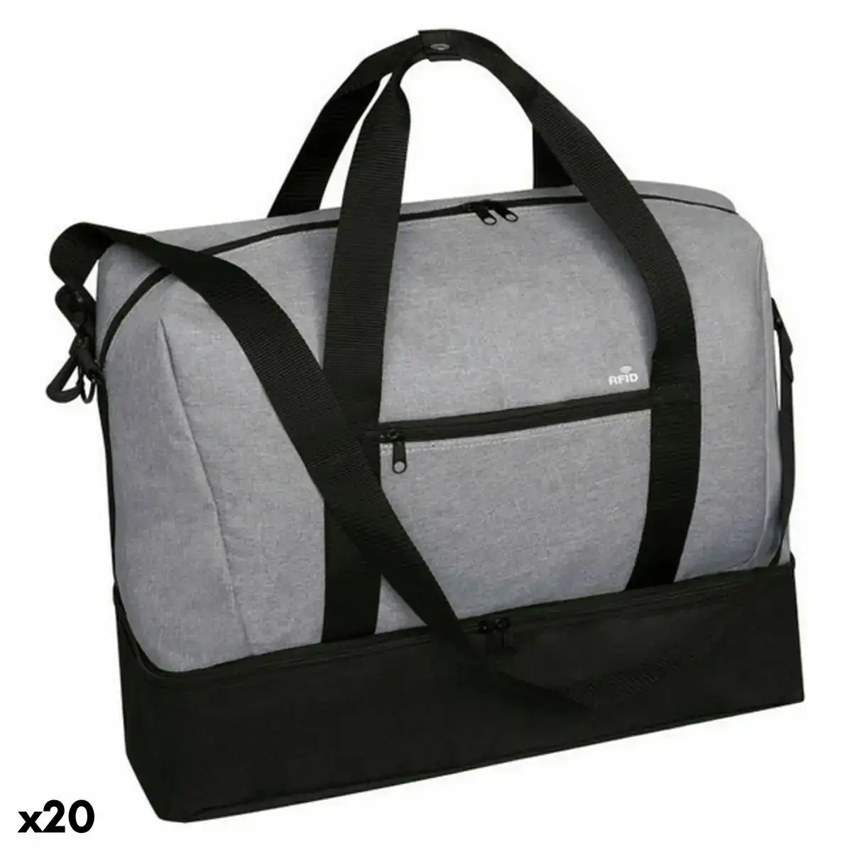 Sac 146426 gris polyester 600d protection antivol electronique rfid 20 unites _7368. DIAYTAR COTE D'IVOIRE - Où Chaque Produit a sa Place. Parcourez notre catalogue et choisissez des articles qui s'intègrent parfaitement à votre style et à votre espace.