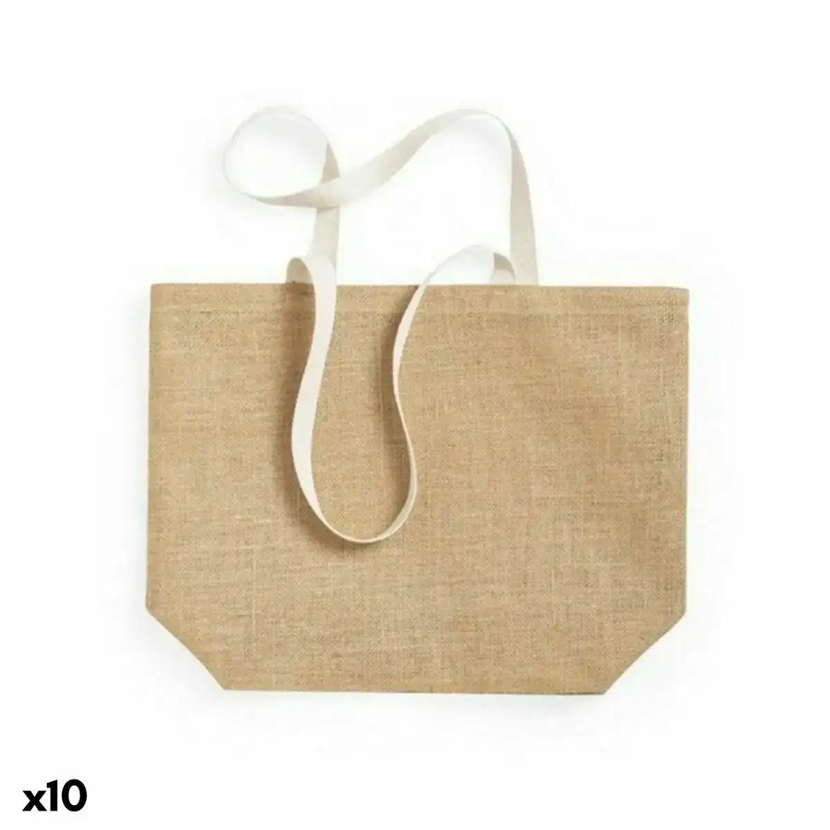 Sac 146819 coton jute 10 unites _1392. DIAYTAR COTE D'IVOIRE - Où Chaque Produit a son Histoire. Découvrez notre gamme de produits, chacun portant en lui le récit de l'artisanat et de la passion, pour vous offrir une expérience de shopping authentique.