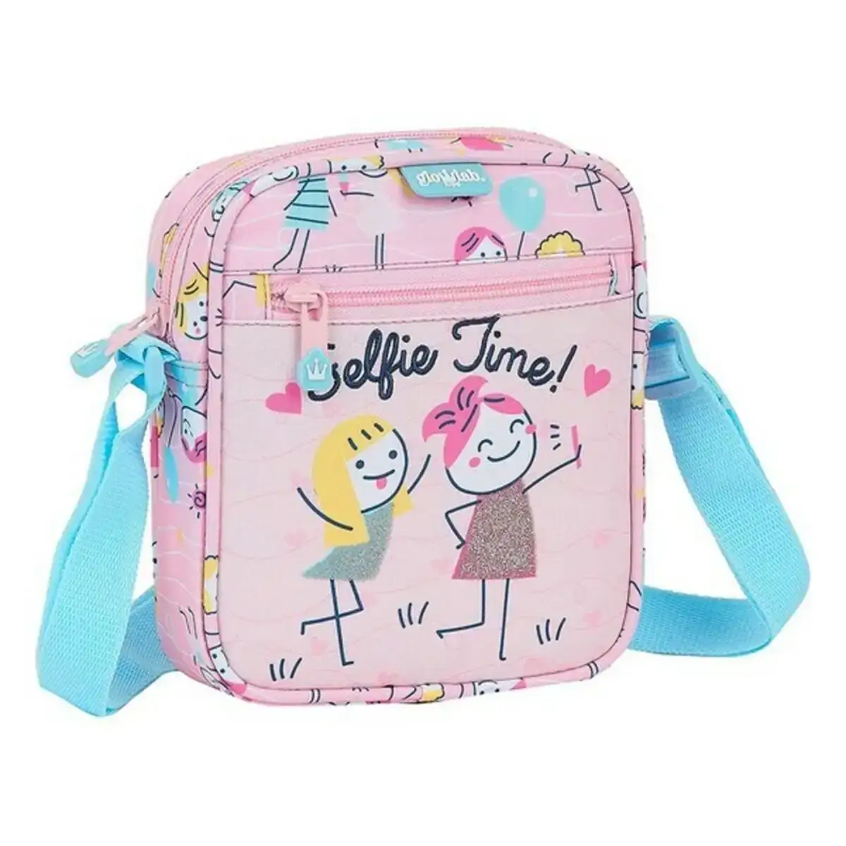Sac a bandouliere glow lab best friends 16 x 18 x 4 cm_5213. DIAYTAR COTE D'IVOIRE - L'Art de Magasiner sans Limites. Naviguez à travers notre collection diversifiée pour trouver des produits qui élargiront vos horizons shopping.