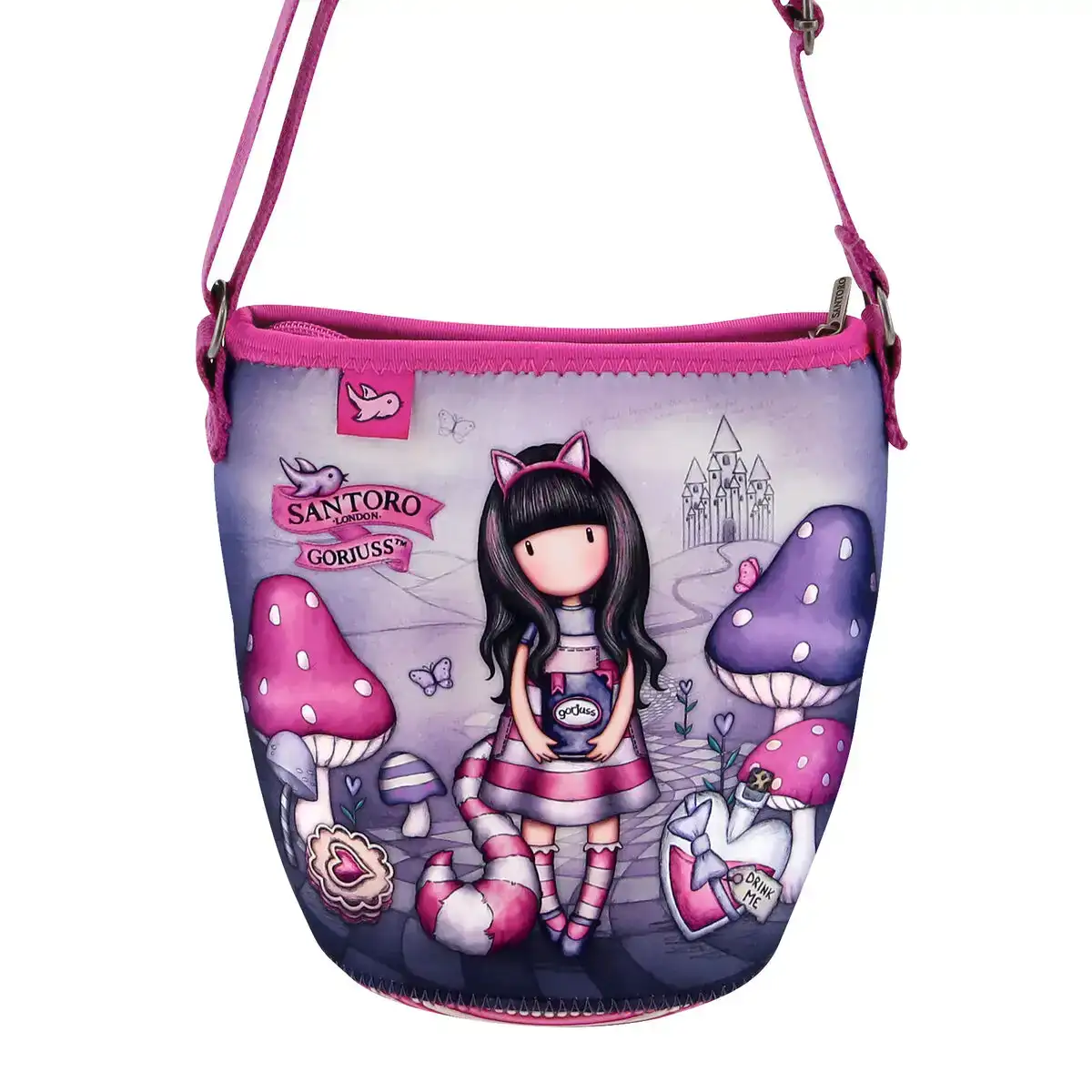 Sac a bandouliere gorjuss cheshire cat violet 19 5 x 18 8 x 11 cm _6991. DIAYTAR COTE D'IVOIRE - L'Art du Shopping Distinctif. Naviguez à travers notre gamme soigneusement sélectionnée et choisissez des produits qui définissent votre mode de vie.