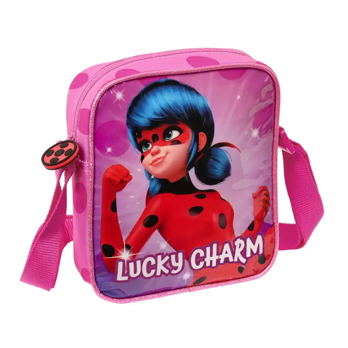 Sac a bandouliere lady bug fuchsia 16 x 18 x 4 cm _1672. DIAYTAR COTE D'IVOIRE - L'Art de Choisir, l'Art de Vivre. Parcourez notre boutique en ligne et choisissez parmi des produits de qualité qui ajoutent de l'élégance à votre quotidien.