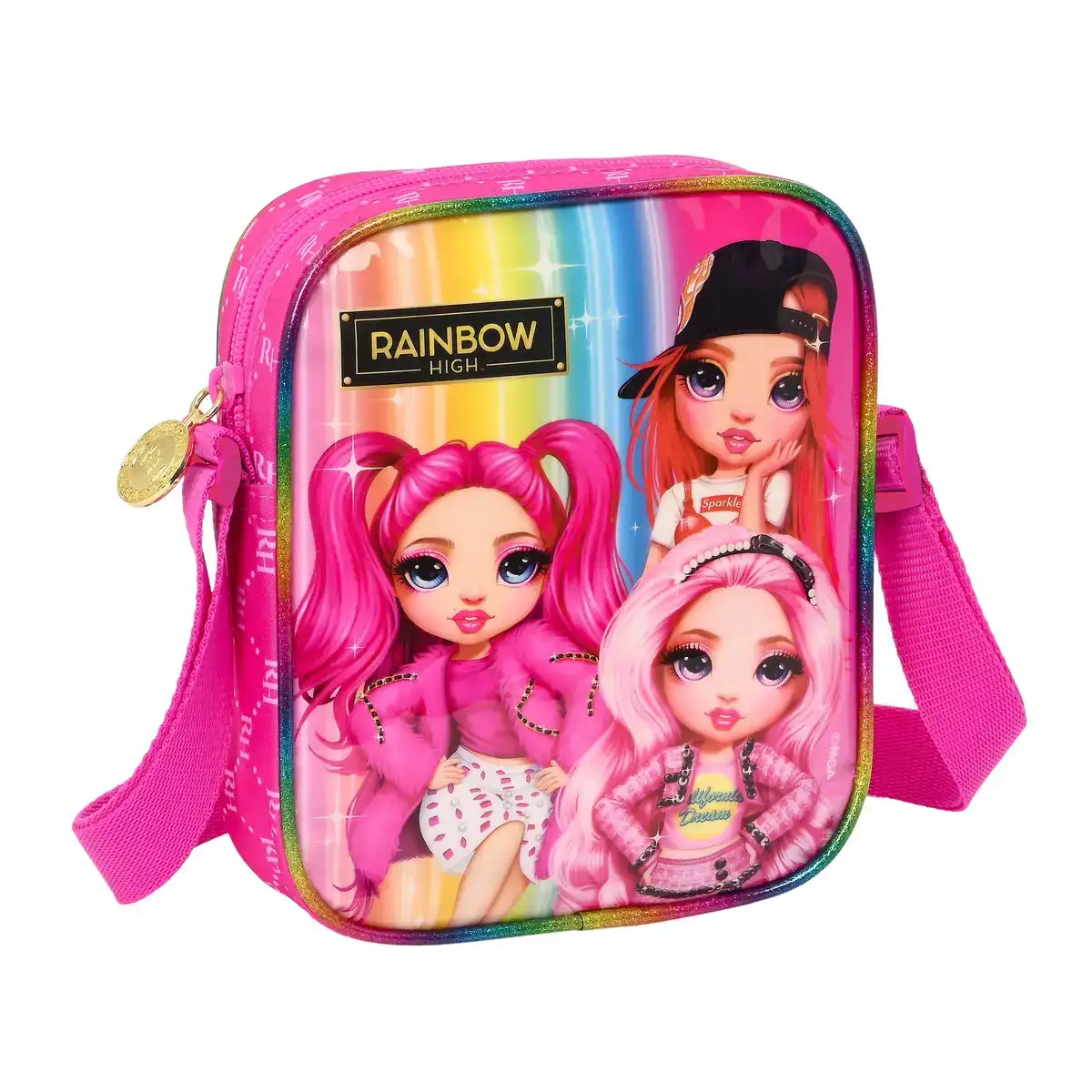 Sac a bandouliere rainbow high fuchsia 16 x 18 x 4 cm _7847. DIAYTAR COTE D'IVOIRE - Votre Compagnon Shopping, Votre Style Unique. Explorez notre boutique en ligne pour dénicher des trésors qui expriment qui vous êtes, de la mode à la maison.