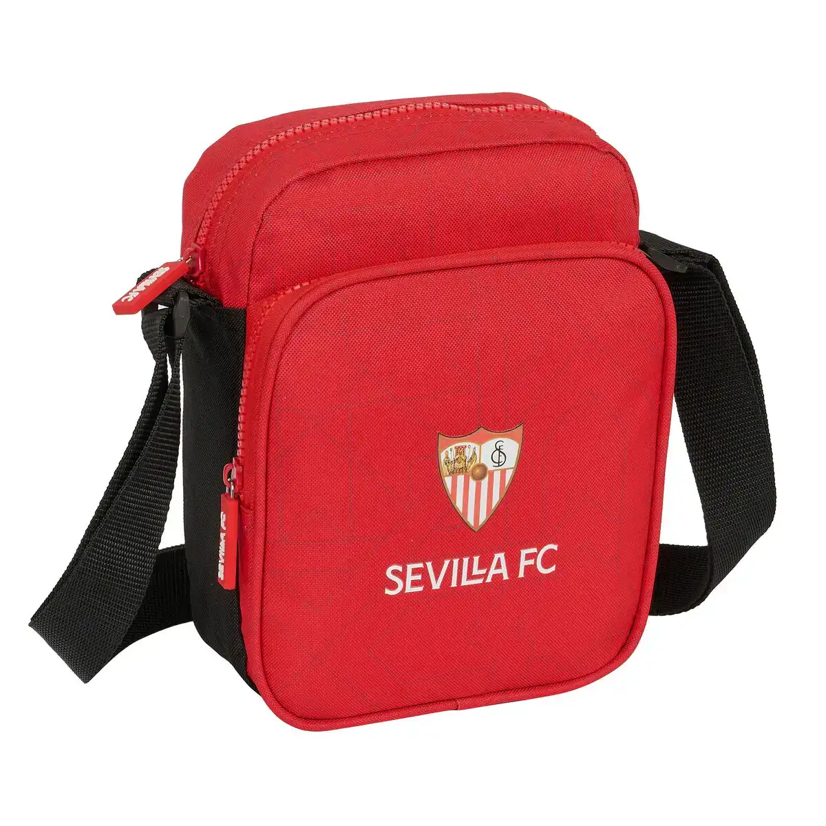 Sac a bandouliere sevilla futbol club noir rouge 16 x 22 x 6 cm_2288. DIAYTAR COTE D'IVOIRE - Là où la Beauté Rencontre la Fonctionnalité. Parcourez notre sélection pour trouver des produits qui allient esthétique et praticité, pour un quotidien sublimé.