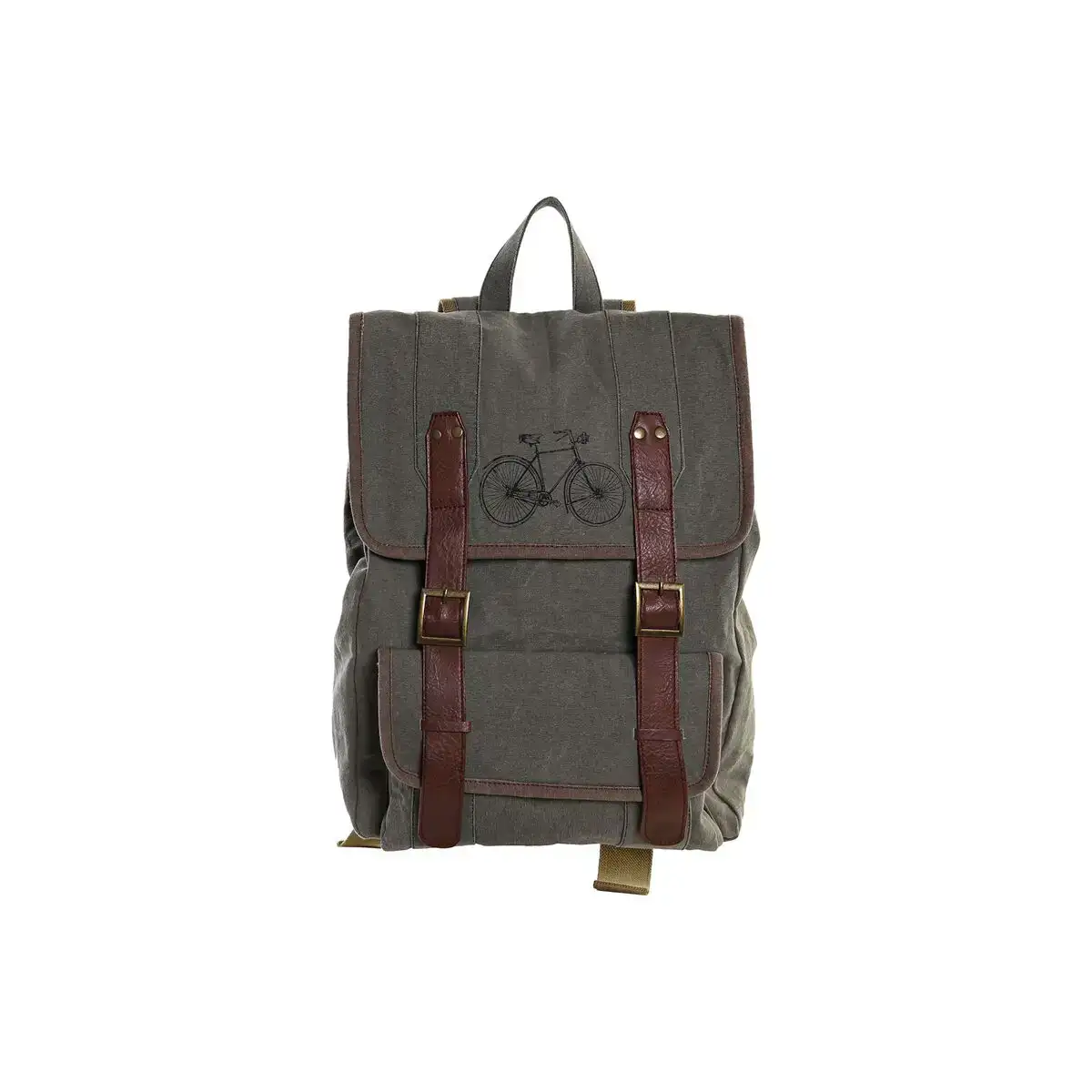 Sac a dos casual dkd home decor canvas bicyclette gris marron 33 x 12 x 47 cm _7295. DIAYTAR COTE D'IVOIRE - Là où la Diversité Rencontre la Qualité. Parcourez notre gamme complète et trouvez des produits qui incarnent la richesse et l'unicité du Côte d'Ivoire.