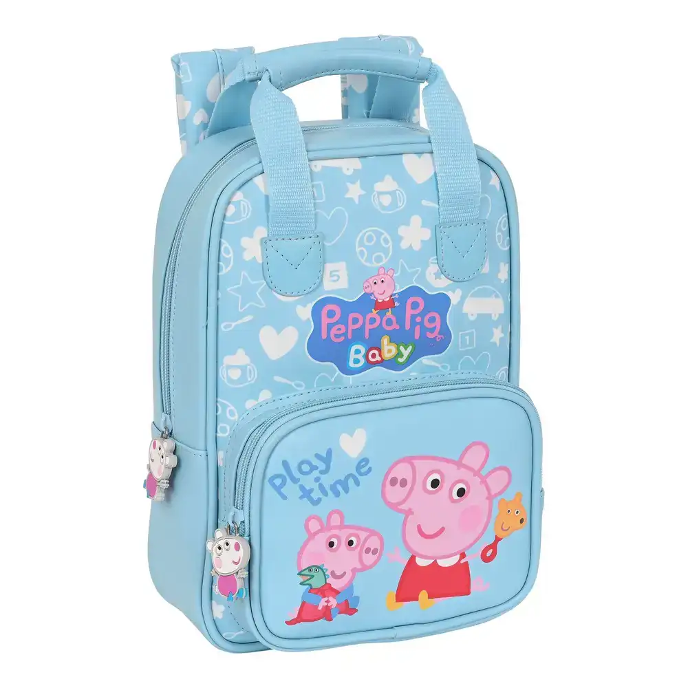 Sac a dos enfant peppa pig baby bleu clair 20 x 28 x 8 cm _2586. Entrez dans l'Univers de DIAYTAR COTE D'IVOIRE - Où Chaque Produit a sa Place. Explorez nos rayons virtuels et choisissez des articles qui s'intègrent parfaitement à votre style de vie.